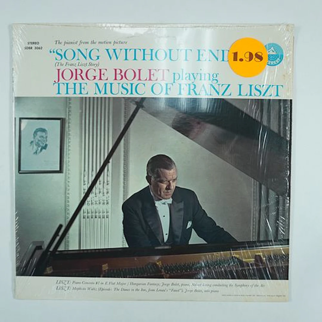Jorge Bolet Song Without End: The Music of Franz Liszt Vintage Vinyl LP