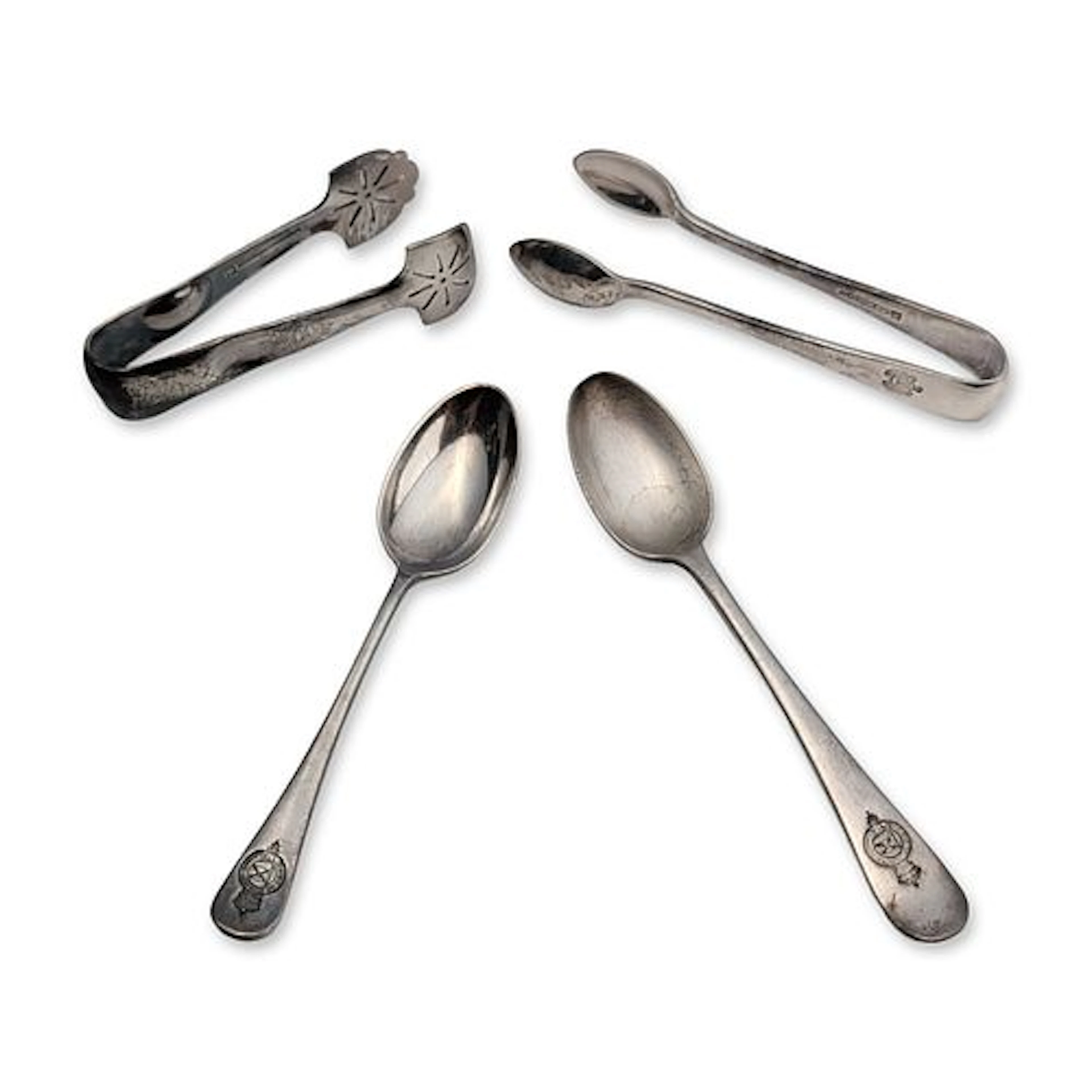 4pc Elkington and Mappin & Webb Flatware Group