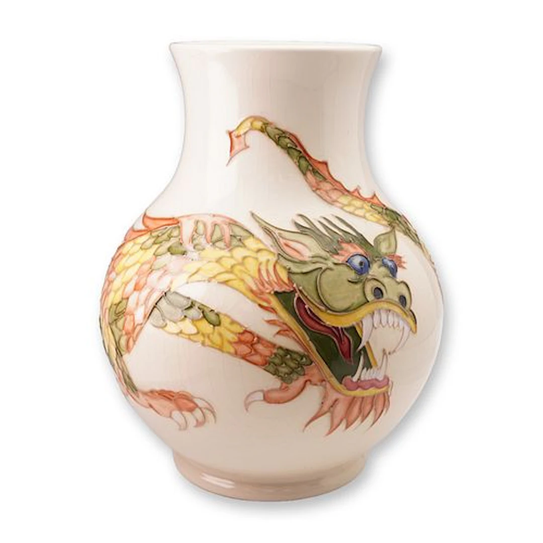 Moorcroft Pottery Vase, Dragon