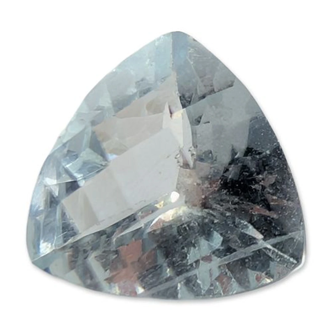 Trillion Cut Goshenite Loose Gemstone
