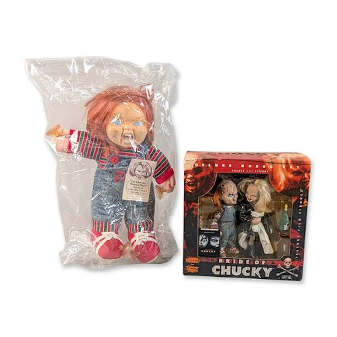 Steven Smith Stuffed Creations Chucky Doll and McFarlane Toys Boxed Set