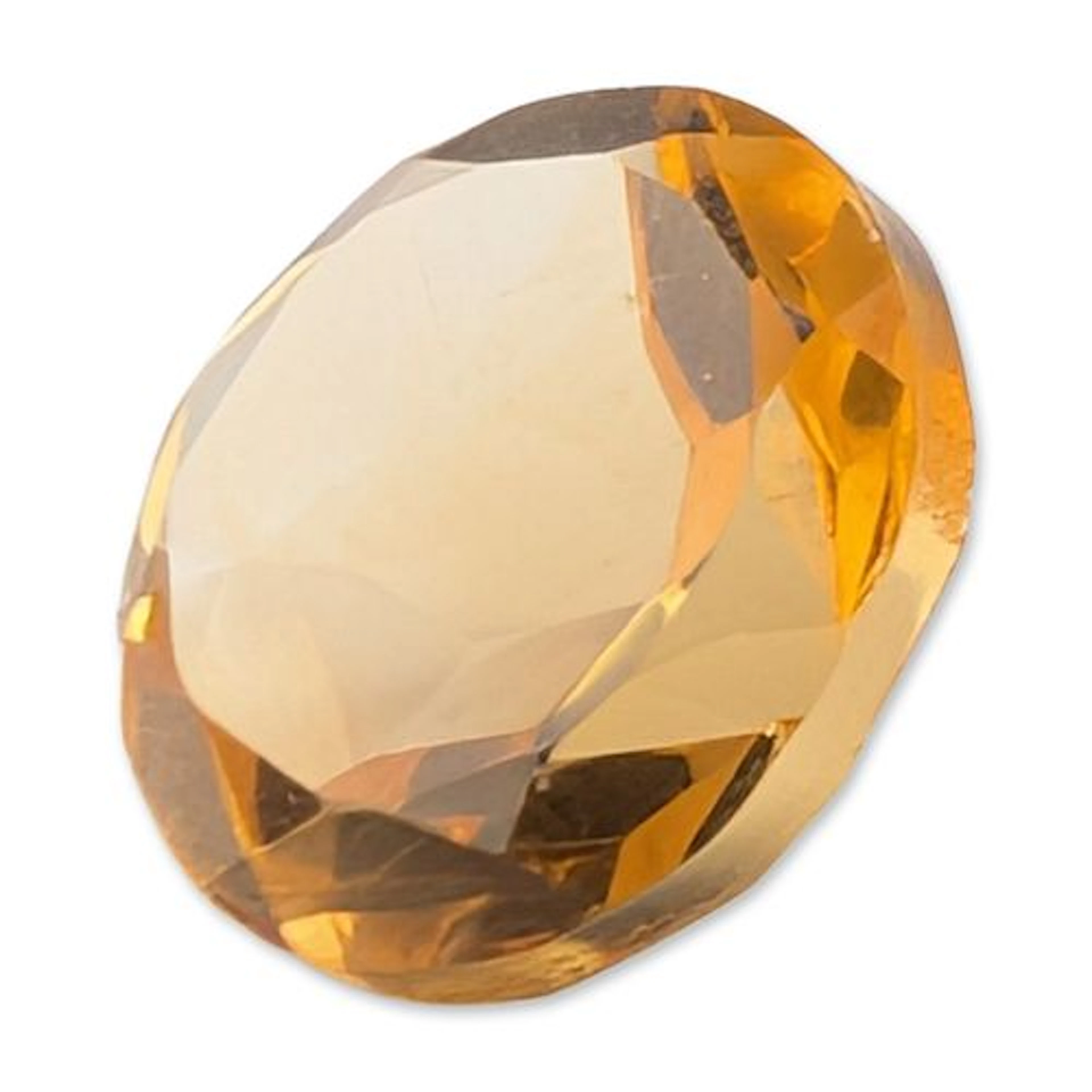 Faceted Oval Citrine Loose Gemstone
