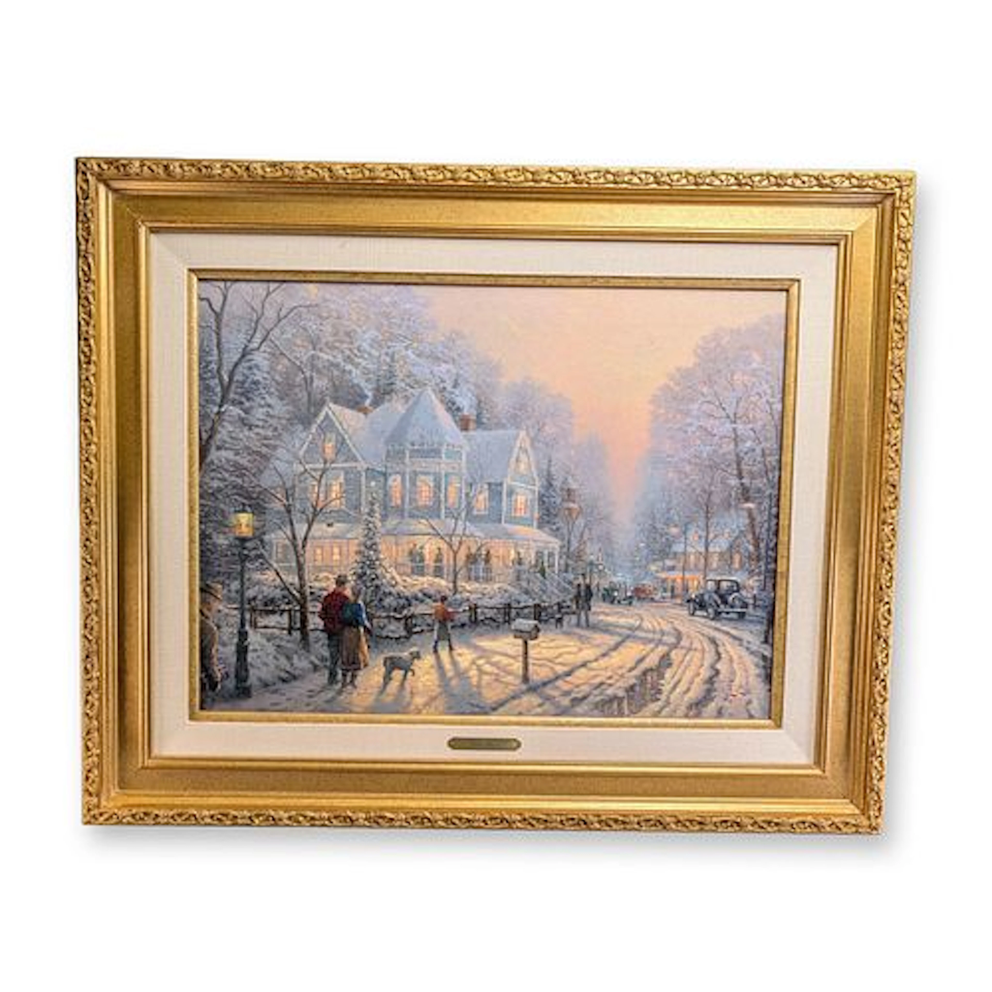 Thomas Kinkade (American, 1958-2012) Offset Lithograph on Canvas w/ COA