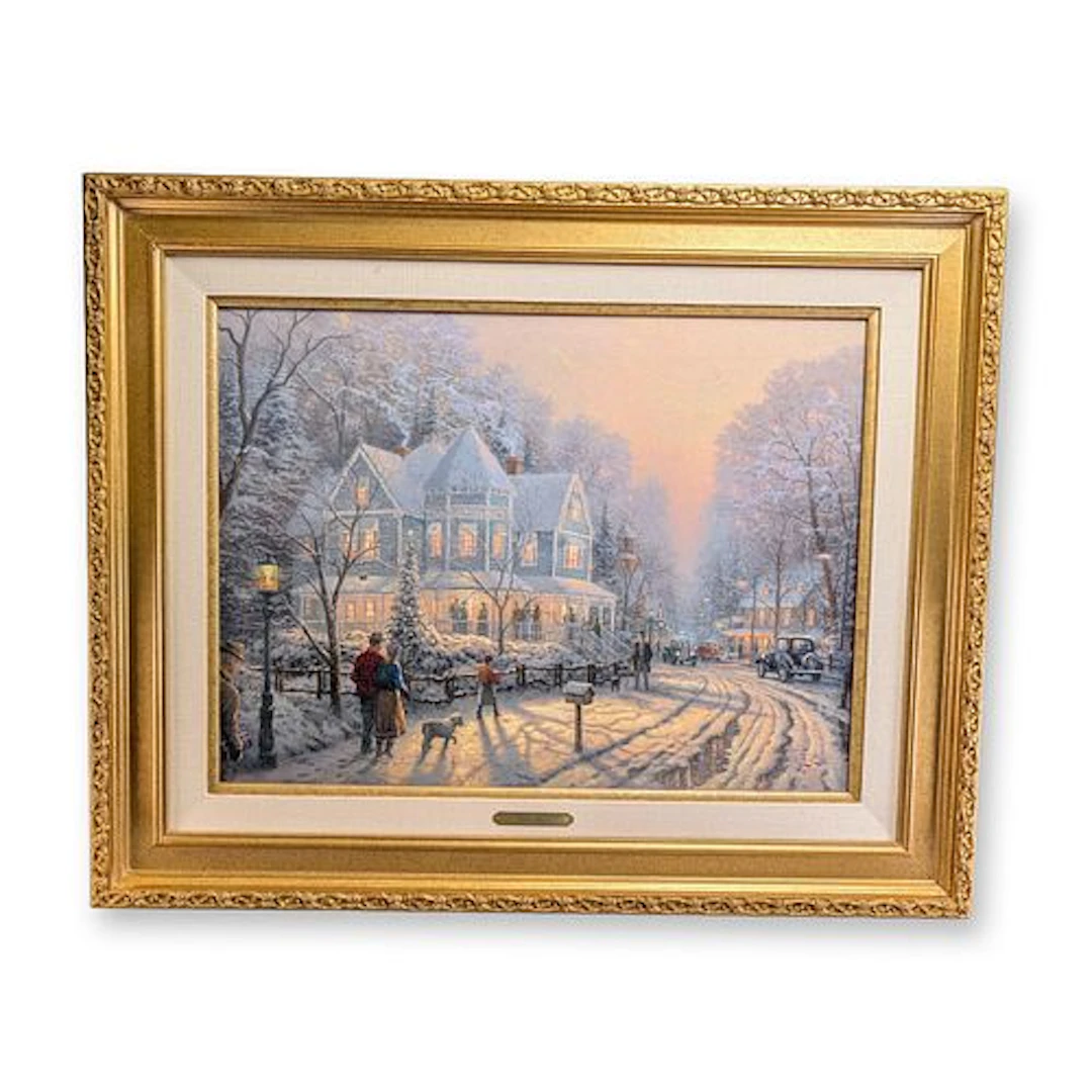 Thomas Kinkade (American, 1958-2012) Offset Lithograph on Canvas w/ COA