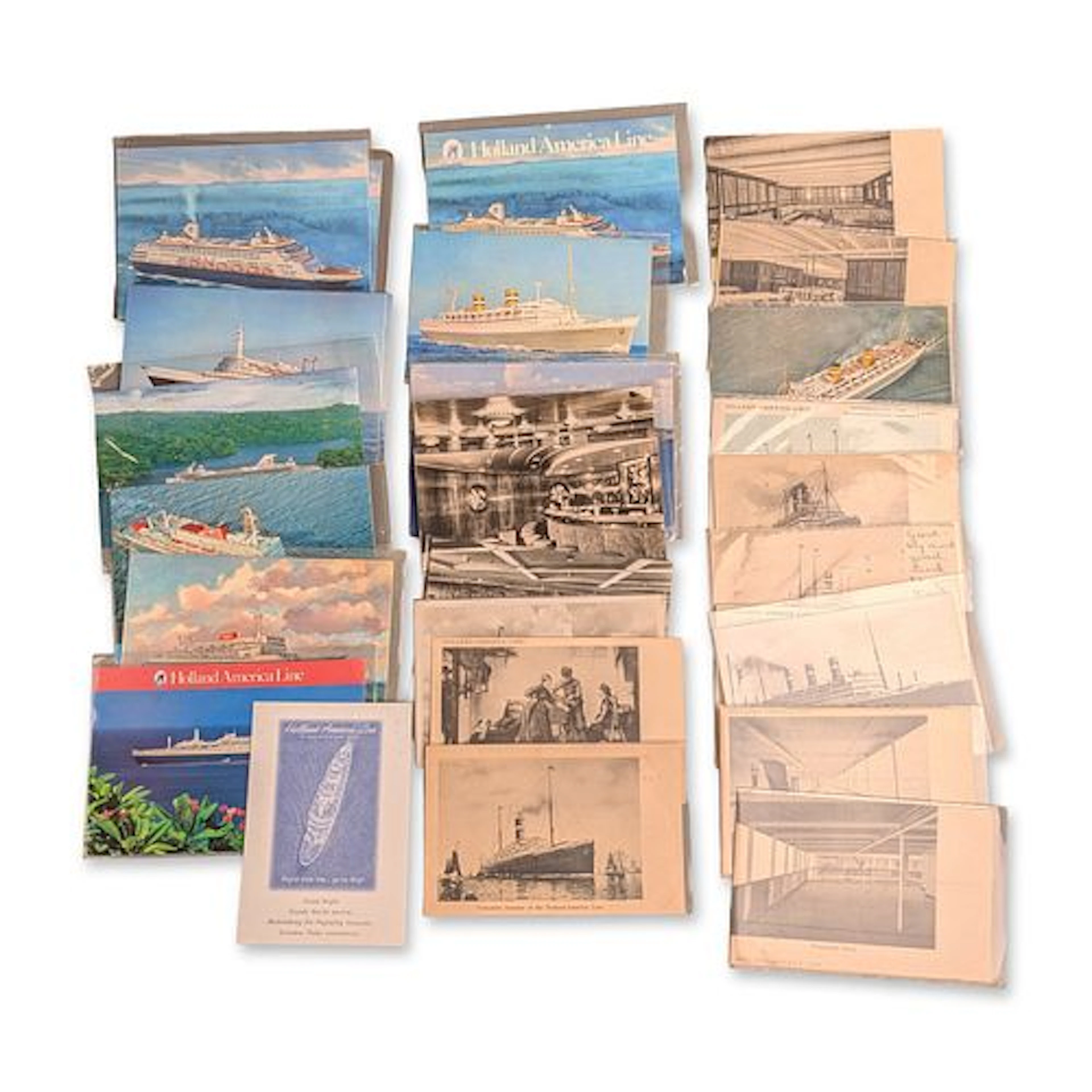 Collection of Holland America Line Maritime Postcards