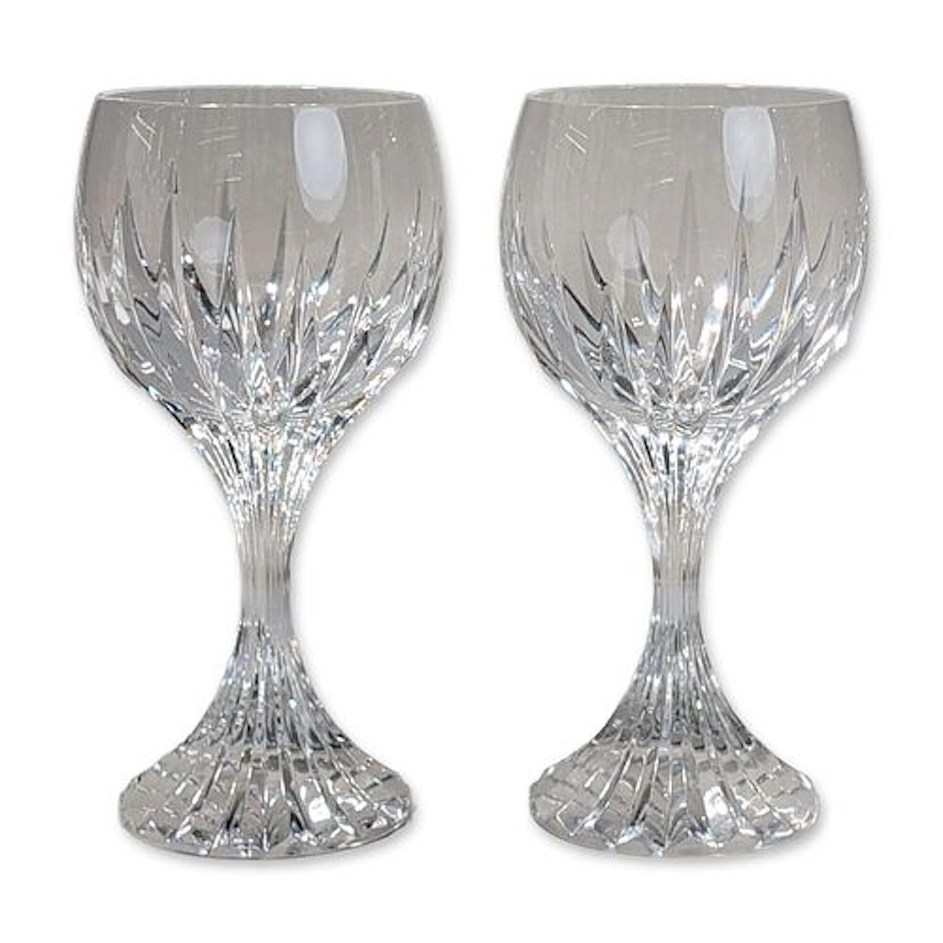 Pair of Baccarat Massena Crystal Wine Glasses