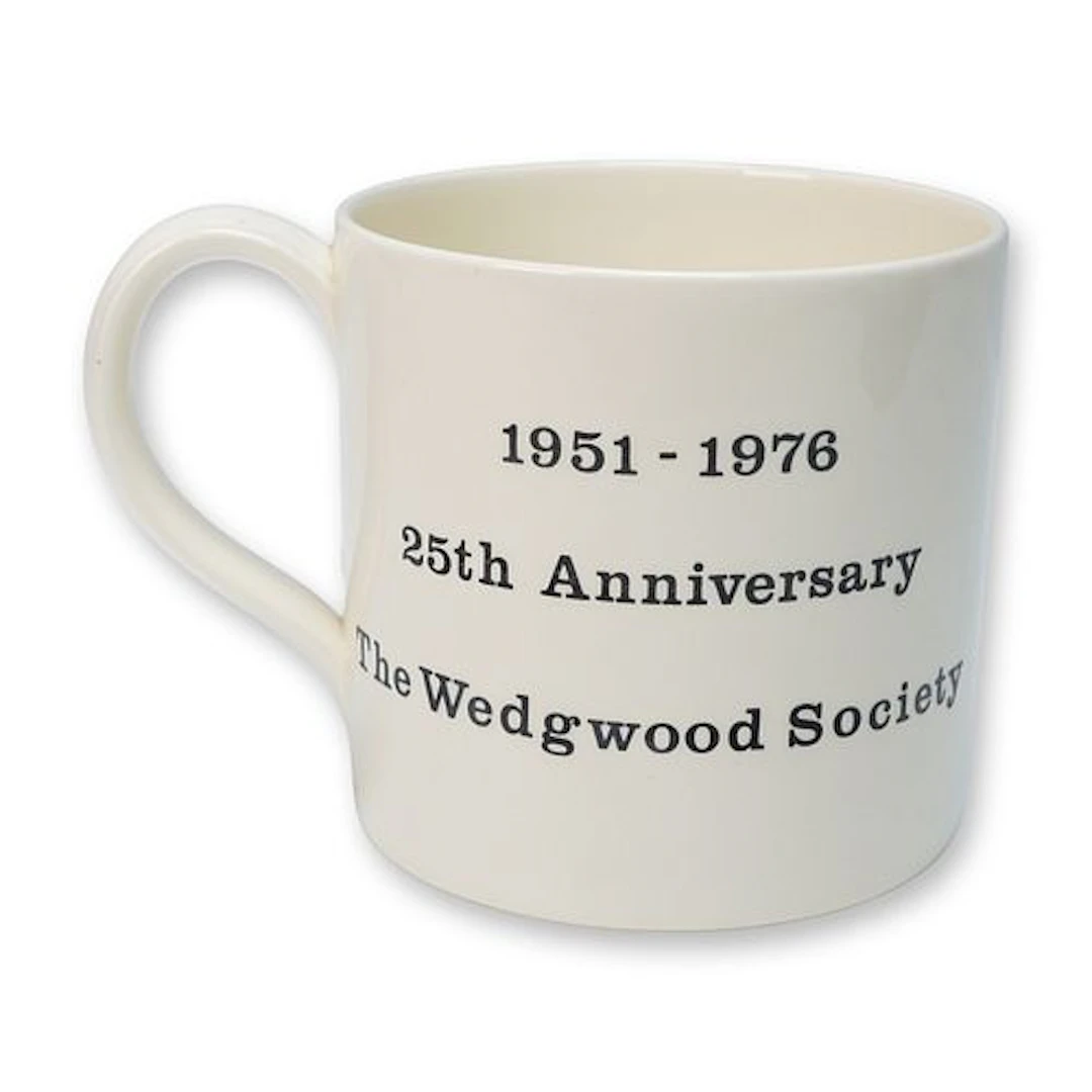A Wedgwood Society 25th Anniversary Commemorative Mug