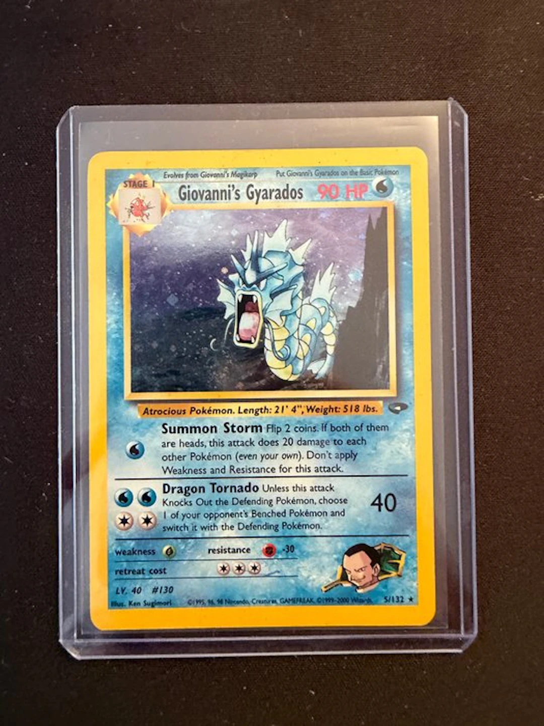 Pokémon - 1 Card - Giovanni's Gyarados 5/132 Foil - WOTC