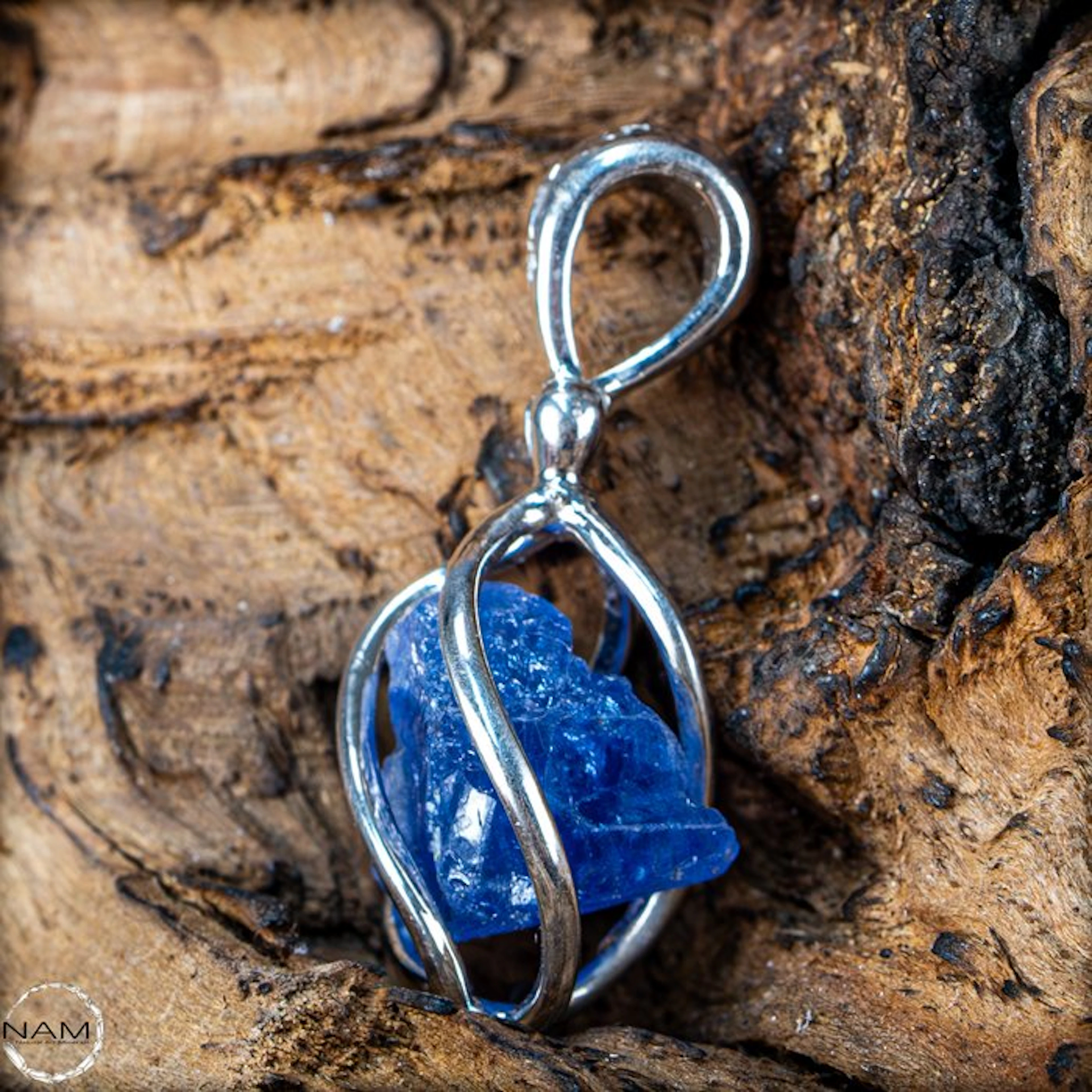 Natural First Quality Deep Blue Tanzanite Crystal Pendant...