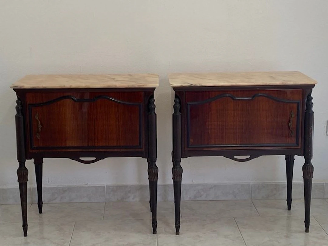 Nightstand (2) - Walnut - Walnut nightstands