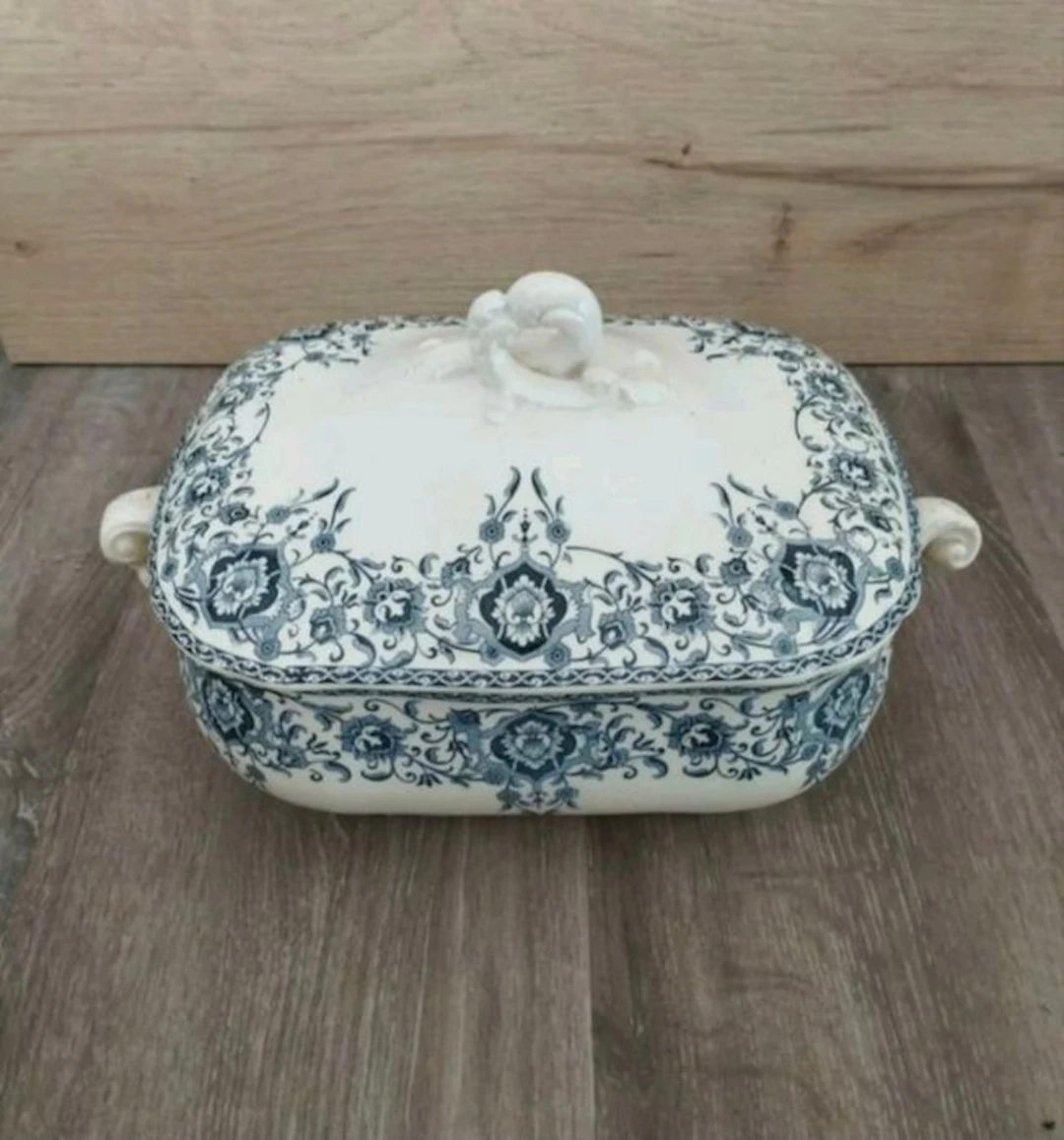 Gien - Tureen - Earthenware - Soup tureen and tray