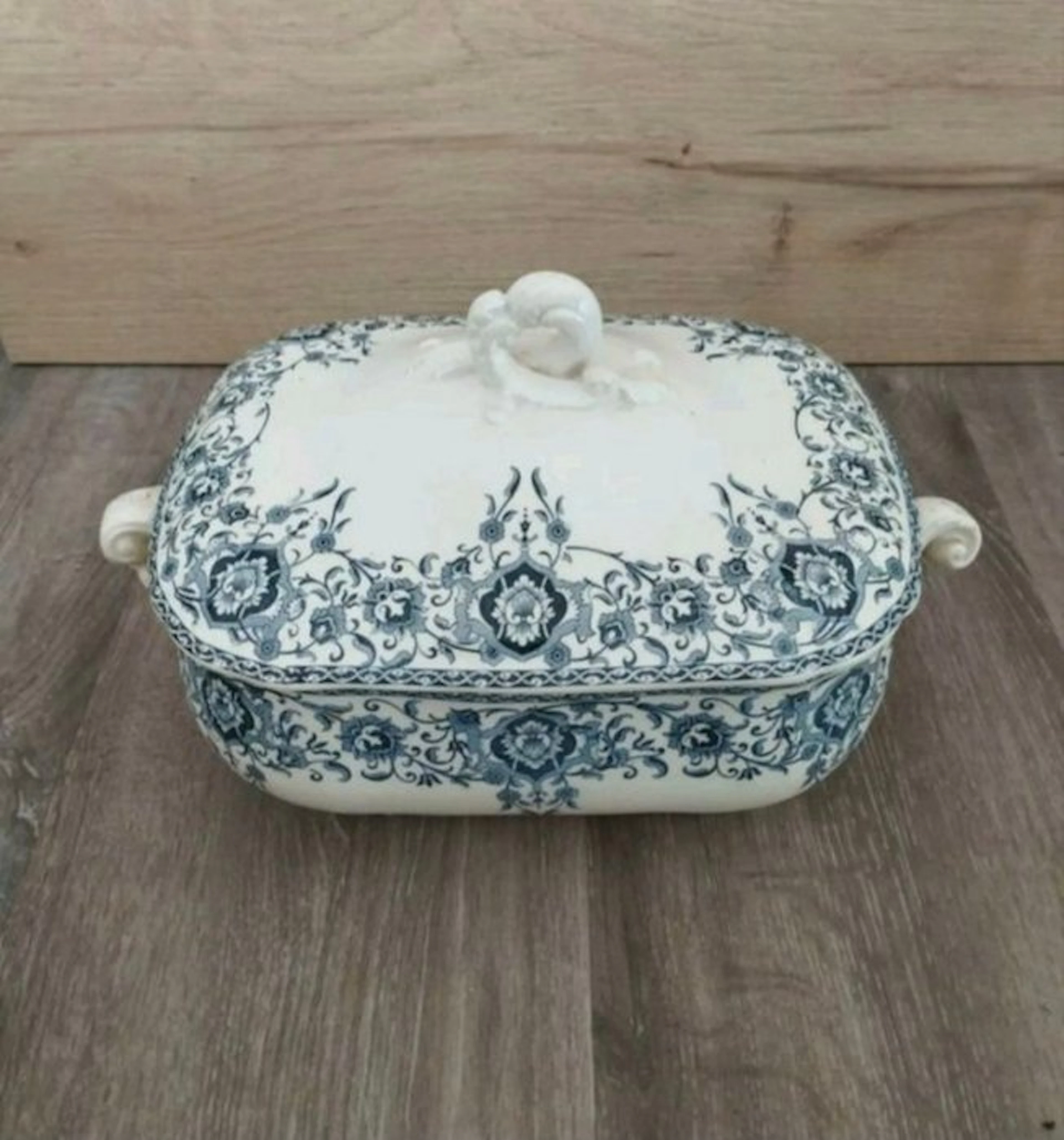 Gien - Tureen - Earthenware - Soup tureen and tray