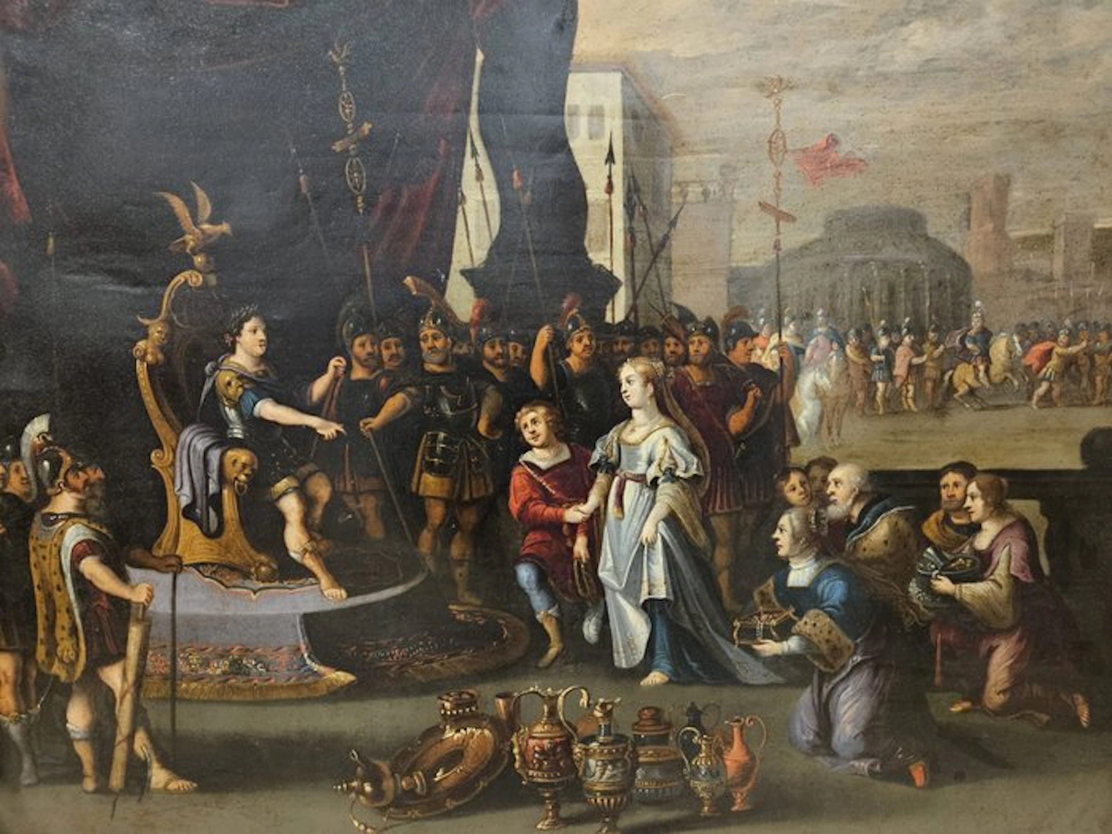Frans Francken II (1581-1642), Circle of - Dario el Grande y los Persas