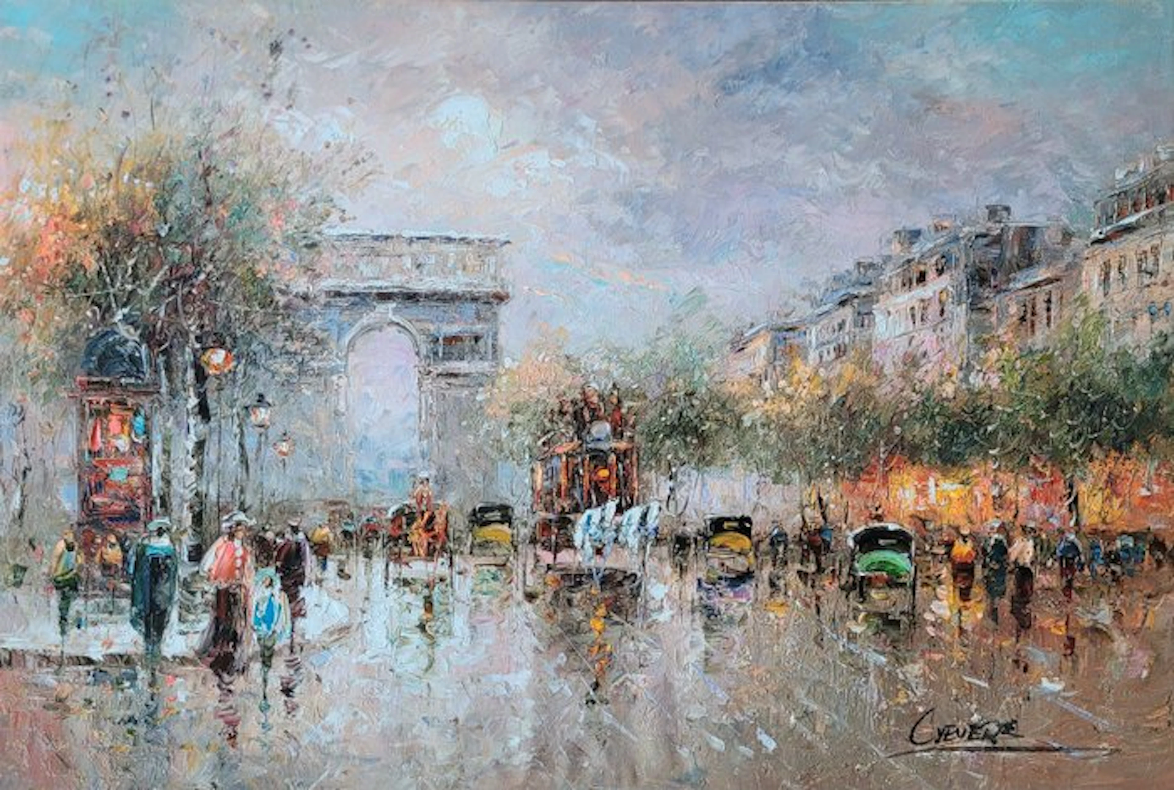 Christof Vevers (1962) - Coeur de Paris ~ Arc de Triomphe...