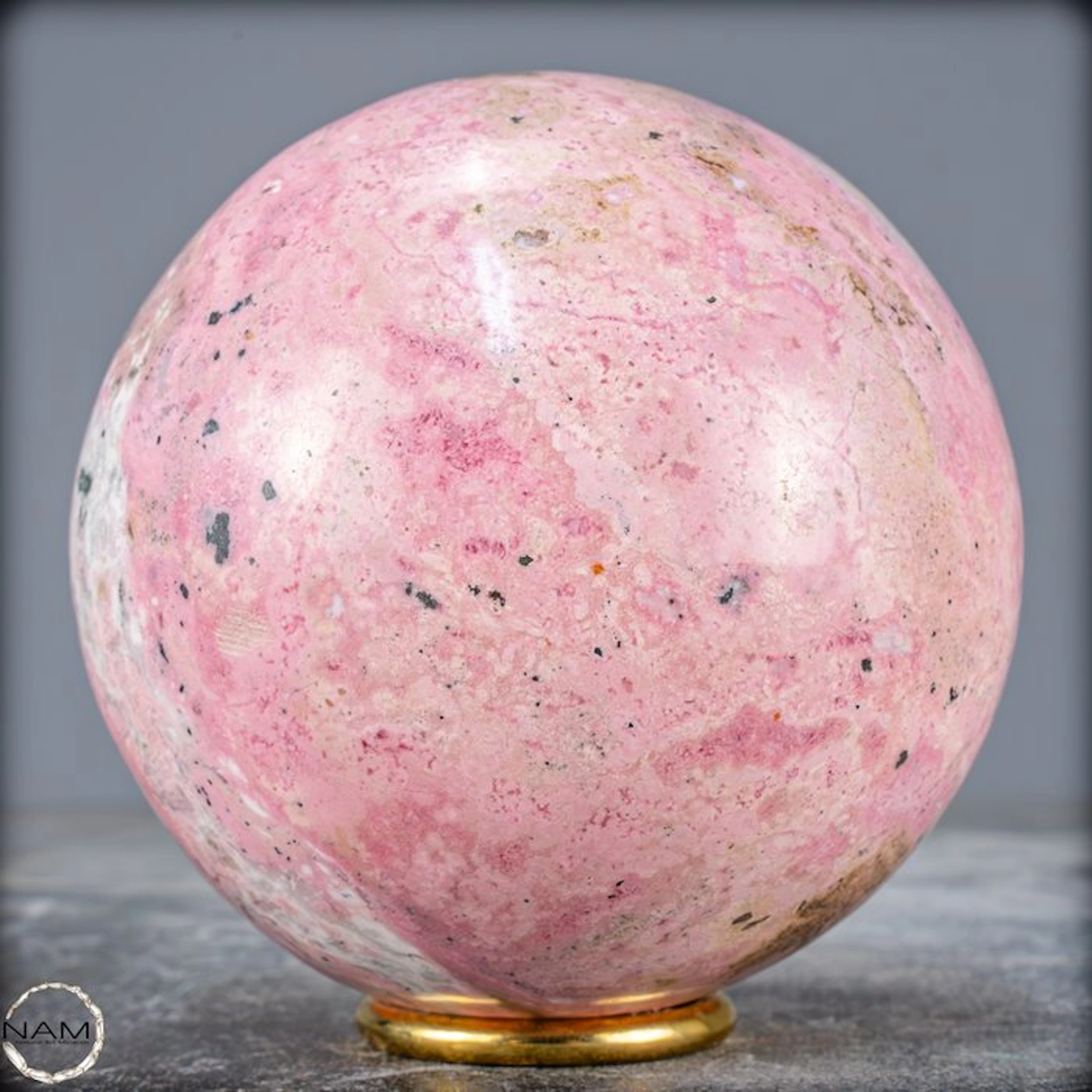 Very High Quality Rhodochrosite Sphere, Argentina- 1992.84 g