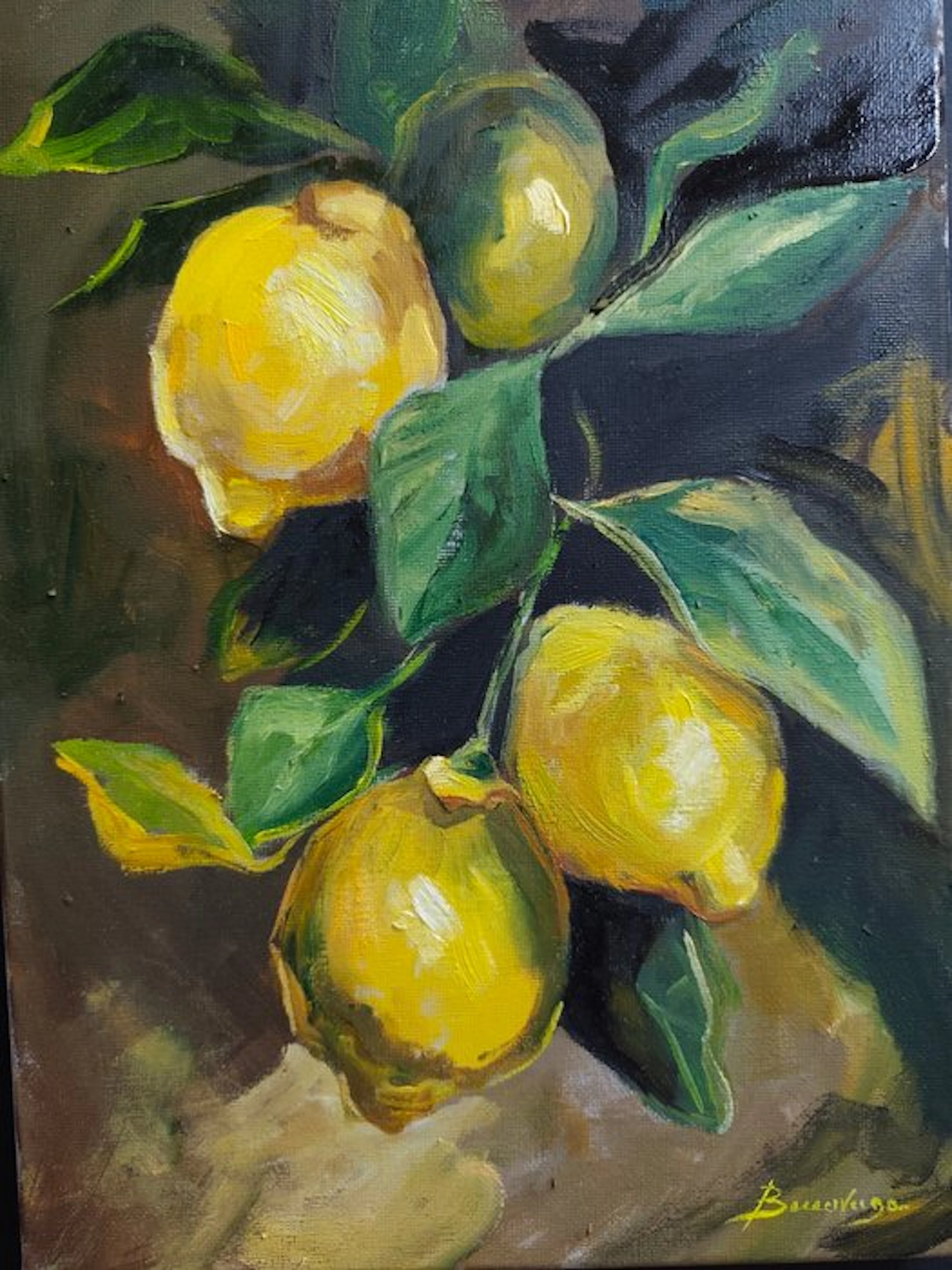 Bencivenga Franco (1953) - Limoni con foglie