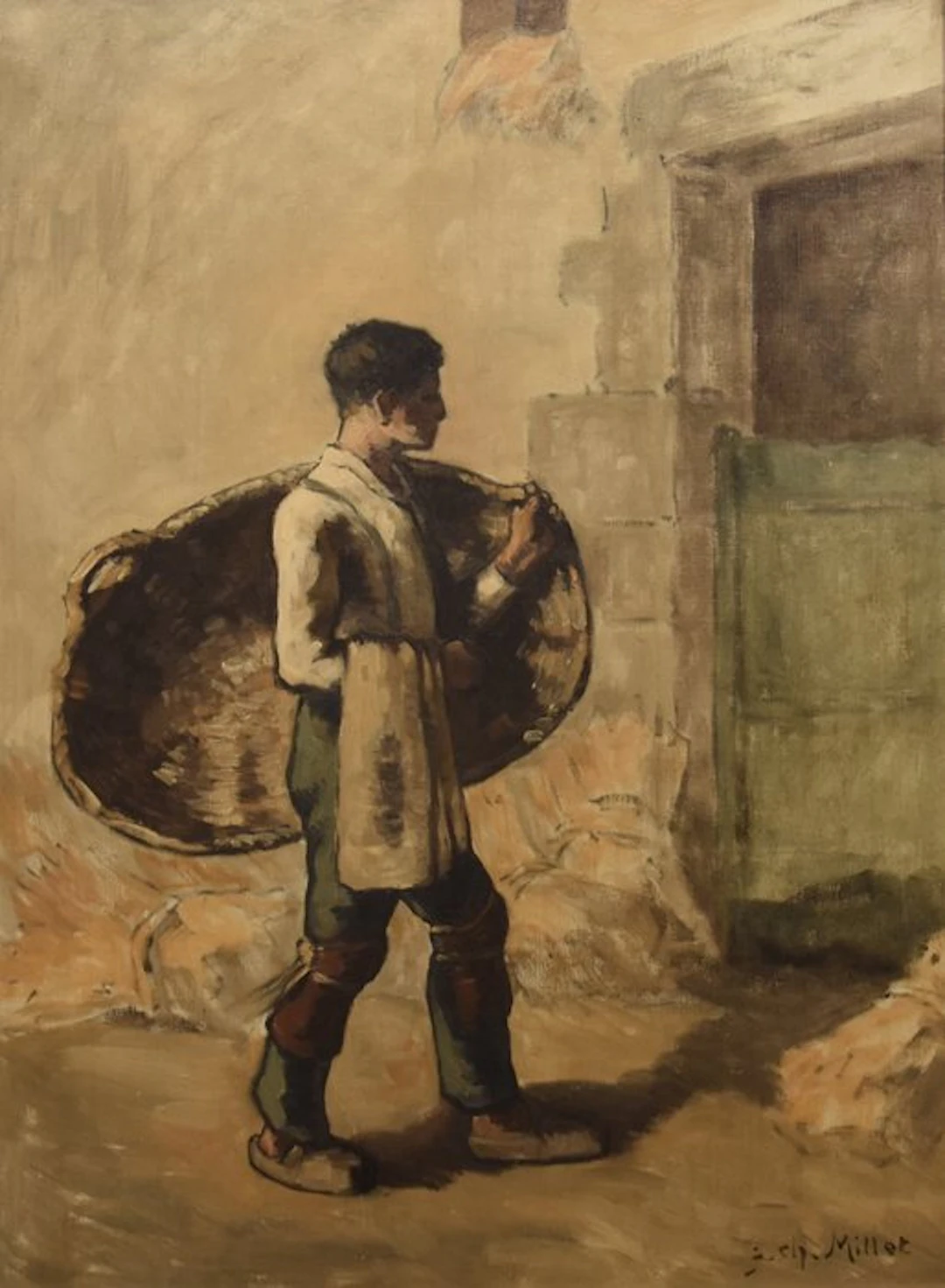 Jean-Charles Millet (1892-1944) - Ragazzo con cesta