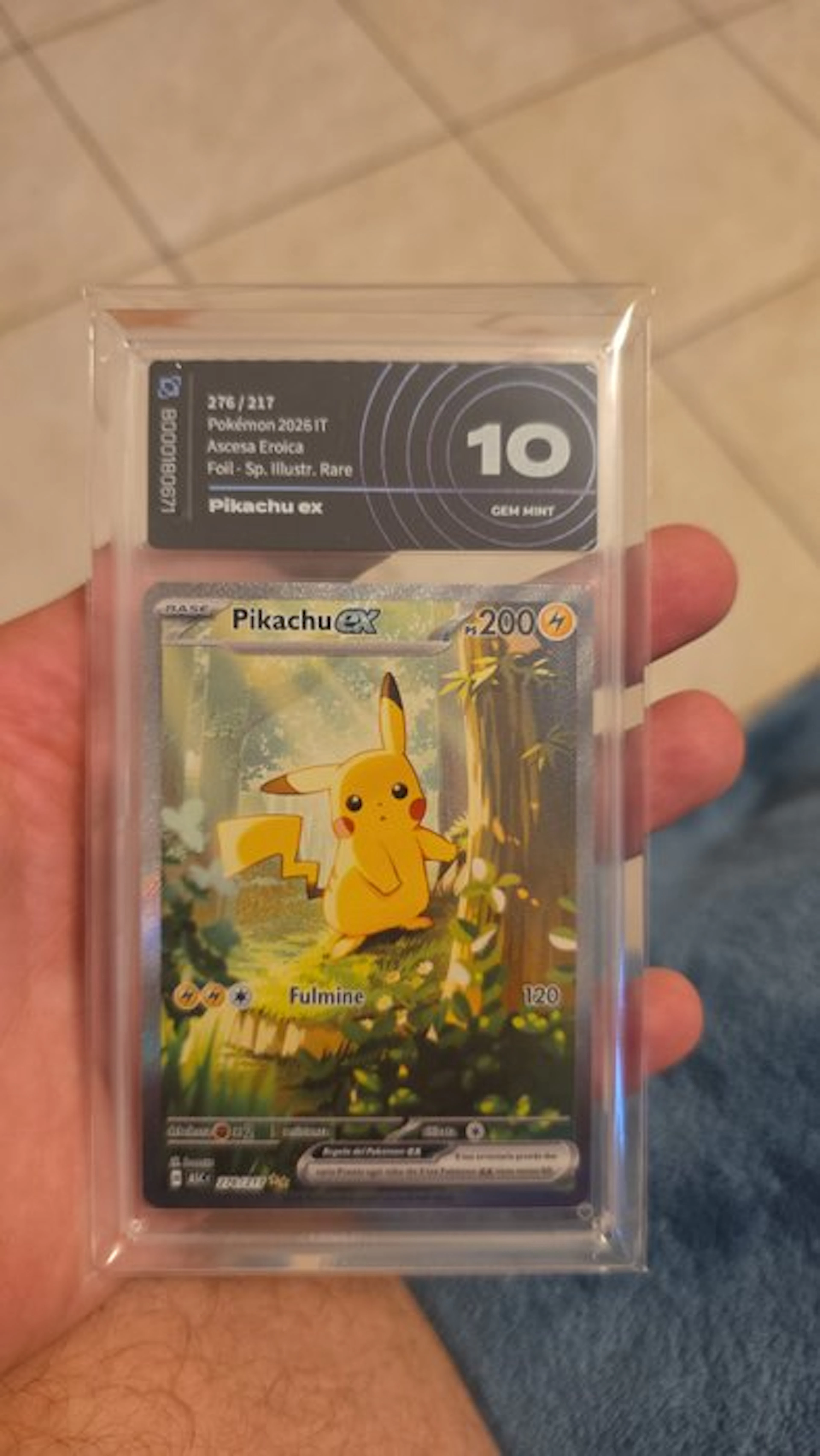 Pokémon - 1 Graded card - Pokémon - Pikachu 276/217 Foil