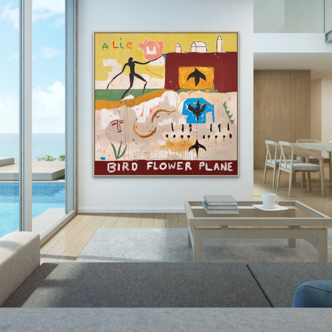 Alfonso Sánchez - Bird, flower and plane - XXL