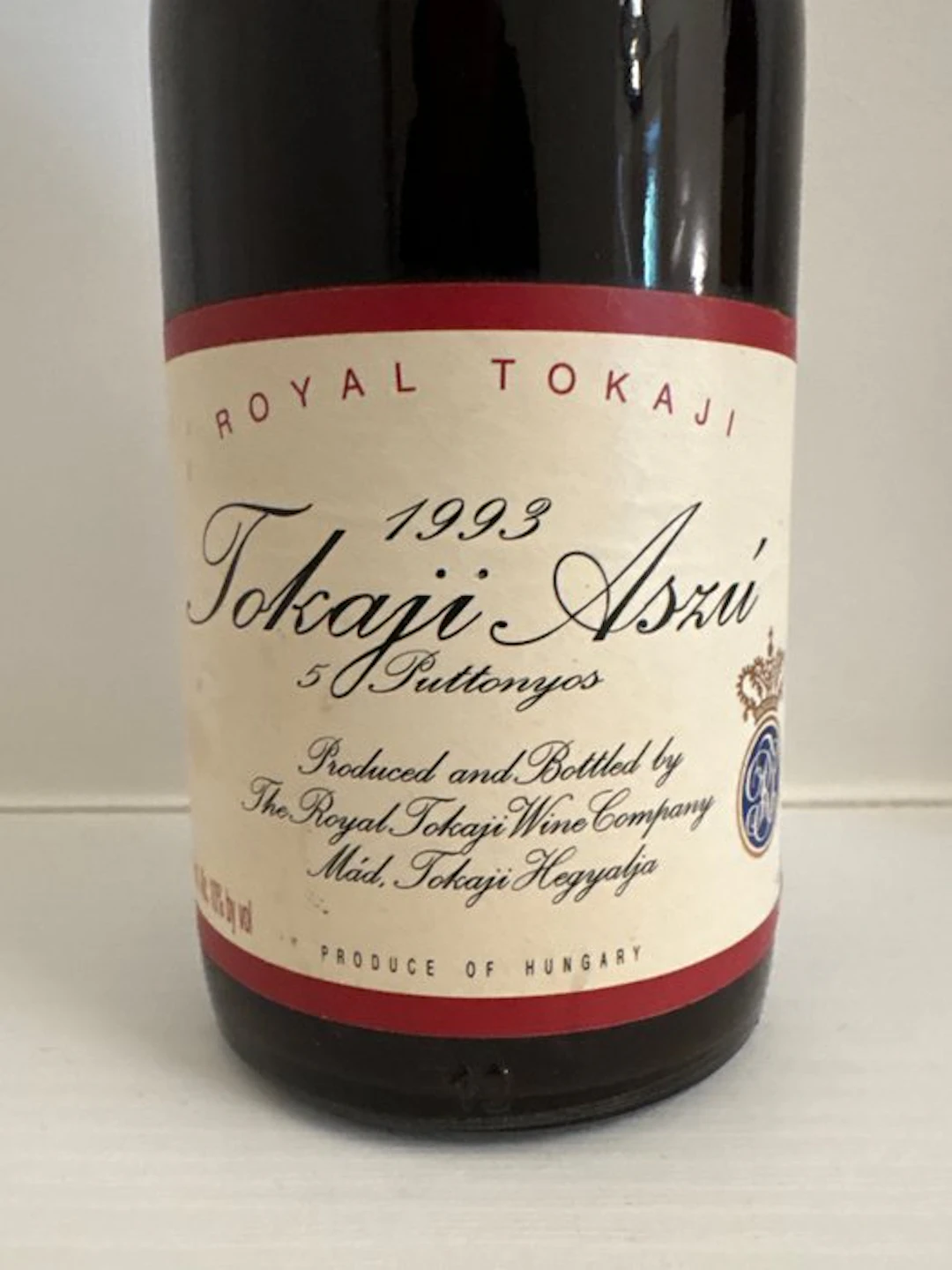 1993 Royal Tokaji Aszú 5 Puttonyos - Tokaj 5 Puttonyos - 1 Jennie (0.5L)