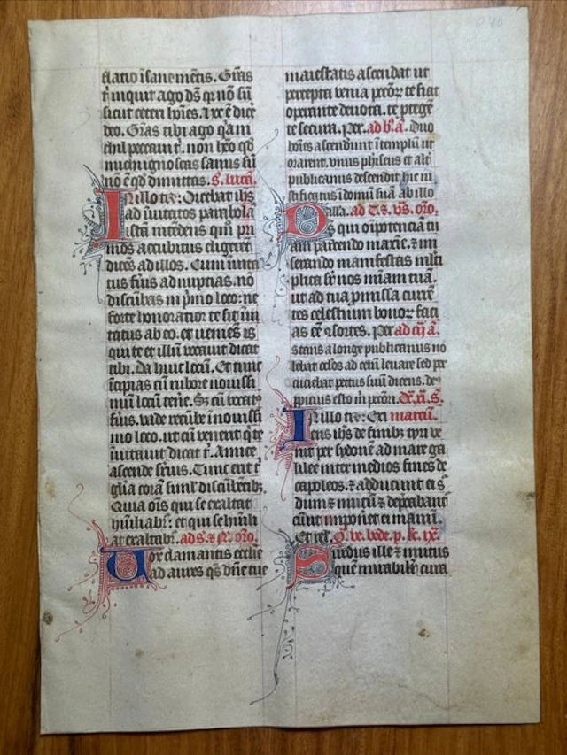 French scriptorium of the Middle Ages - Breviary...