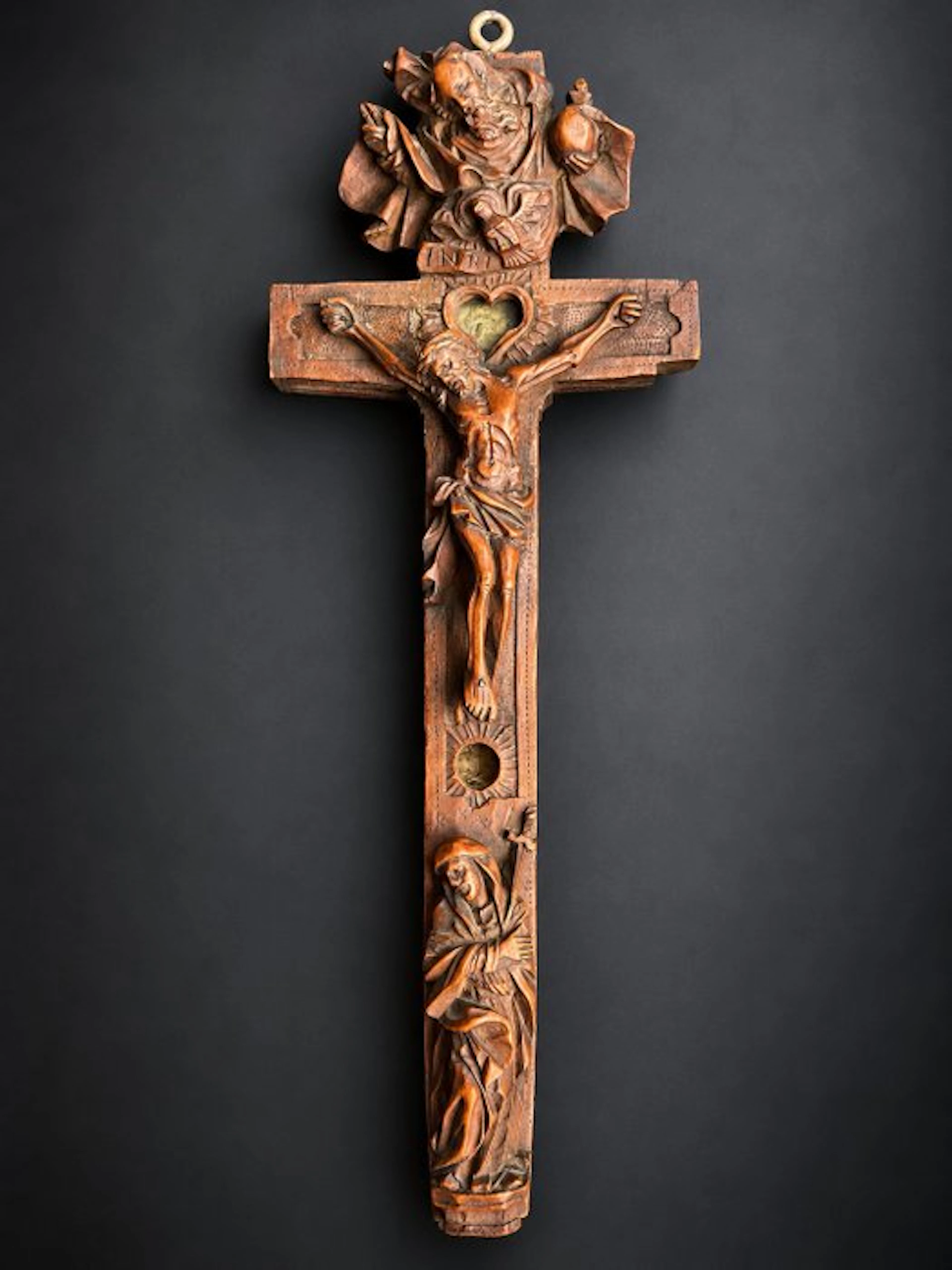 Reliquary - Boxwood - 1750-1800 - Reliquary cross, 18th century.