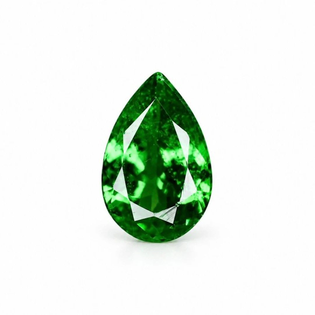 No reserve price Green Tsavorite - 0.91 ct...