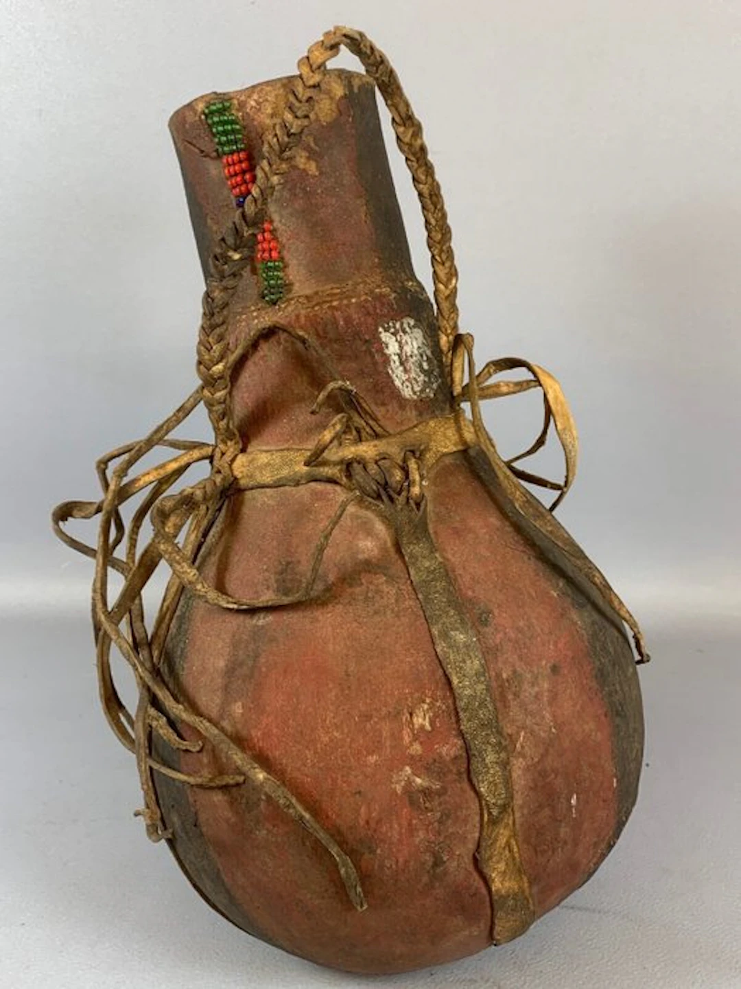 Tribal used Old Ethiopian african Mursi jug - Ethiopia. (No reserve price)
