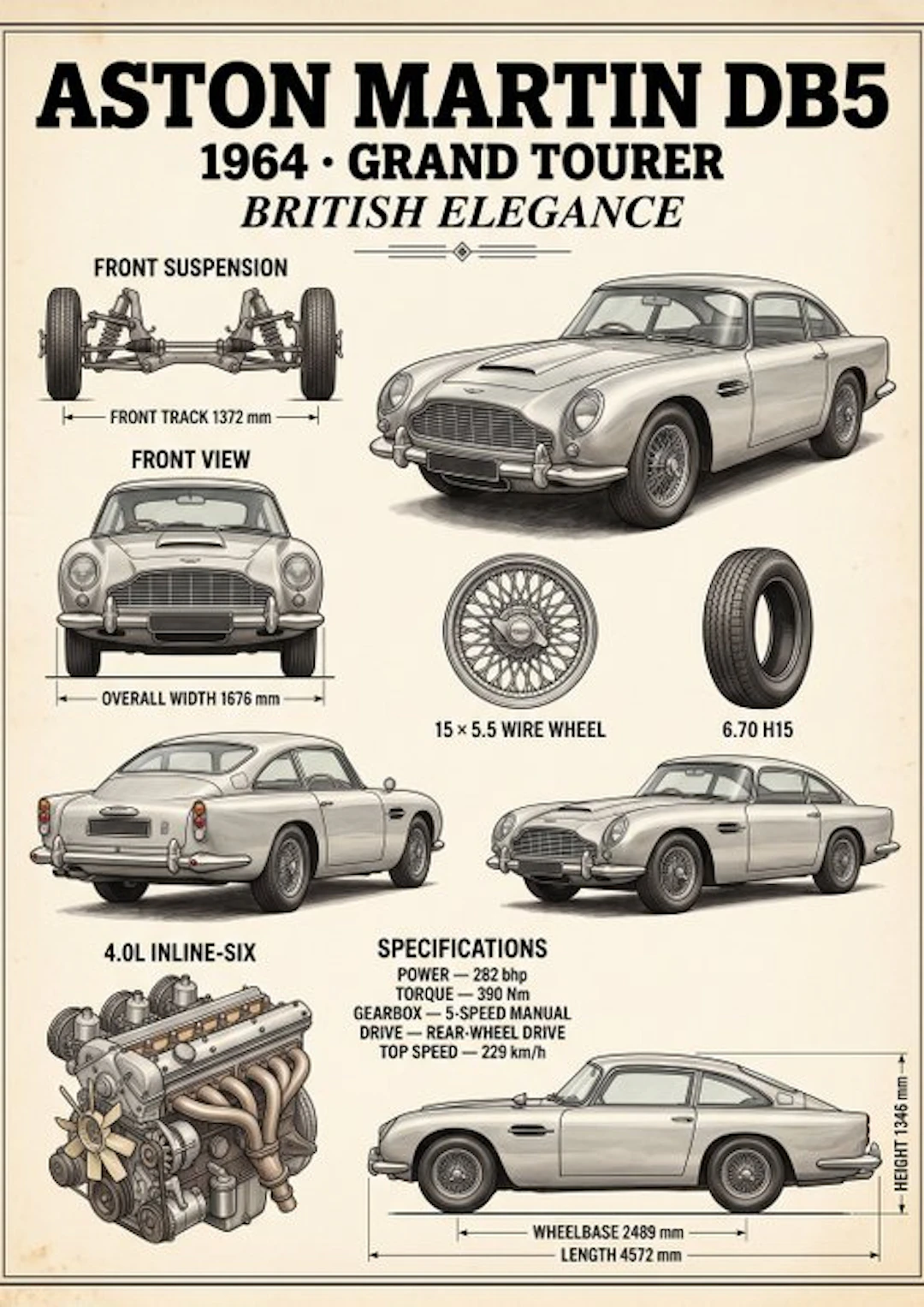 Shmidt.Art - ASTON MARTIN DB5 - 1960s