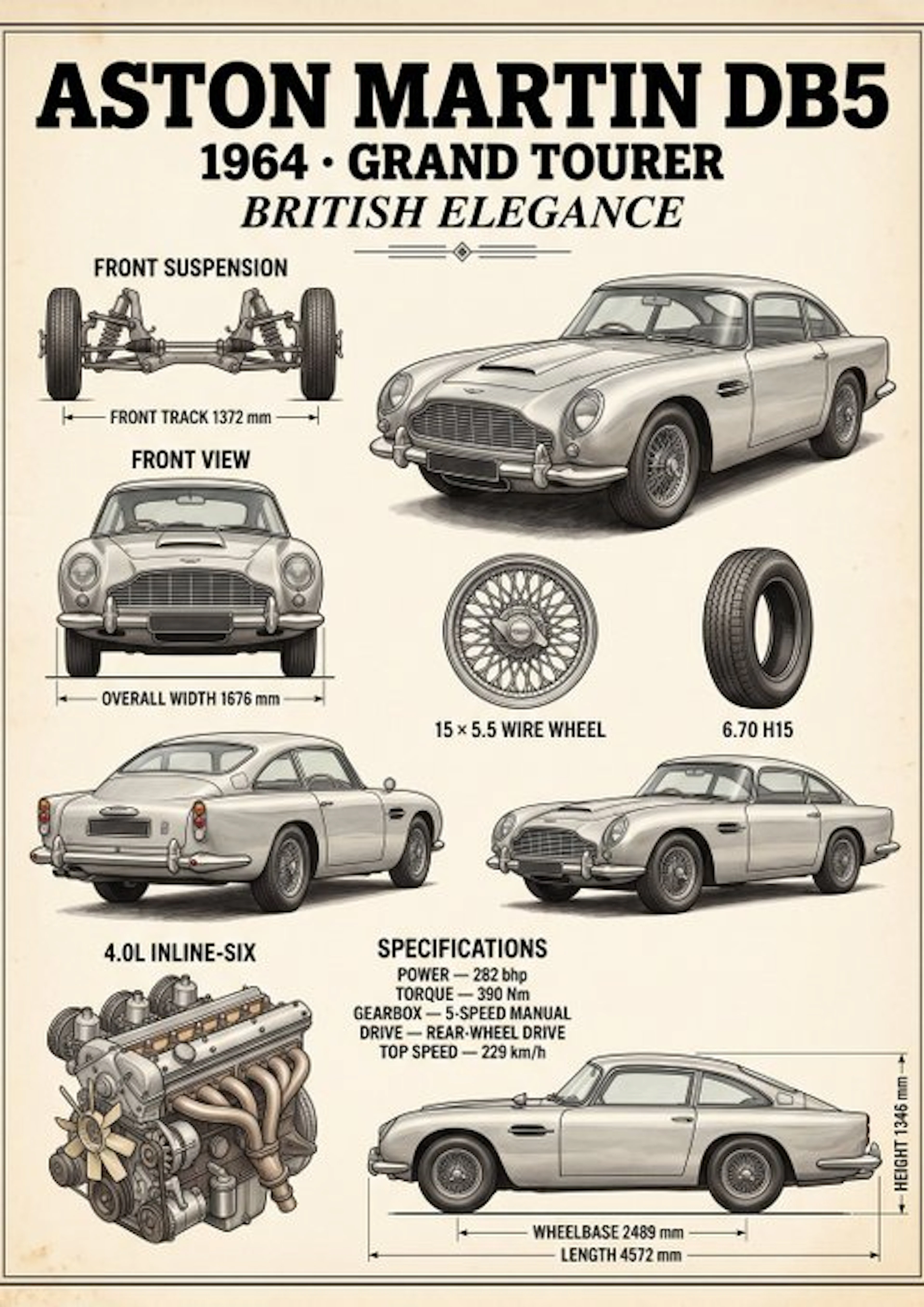Shmidt.Art - ASTON MARTIN DB5 - 1960s
