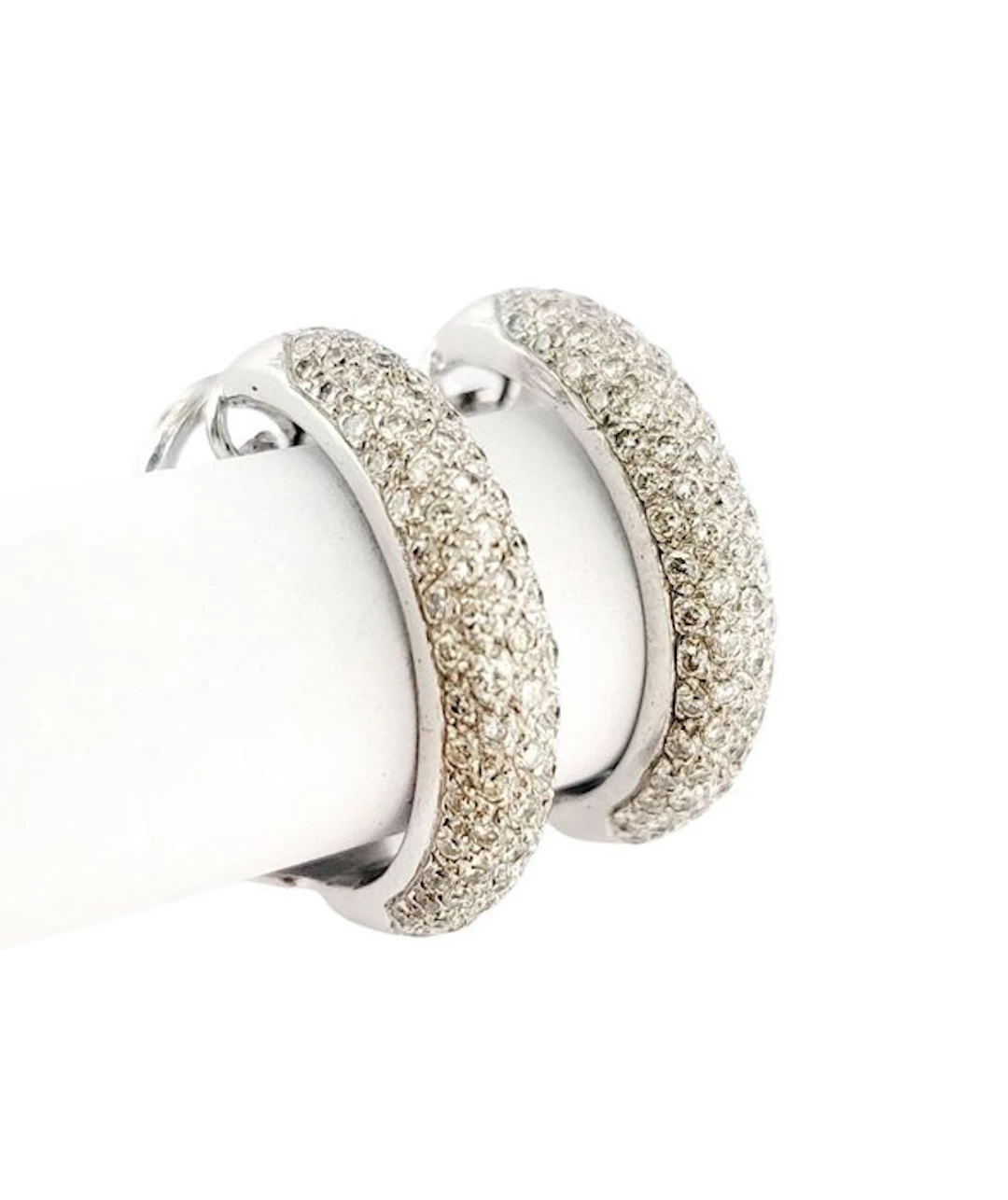 Earrings - 18 kt. White gold - 2.37ct. tw. Diamond (Natural)