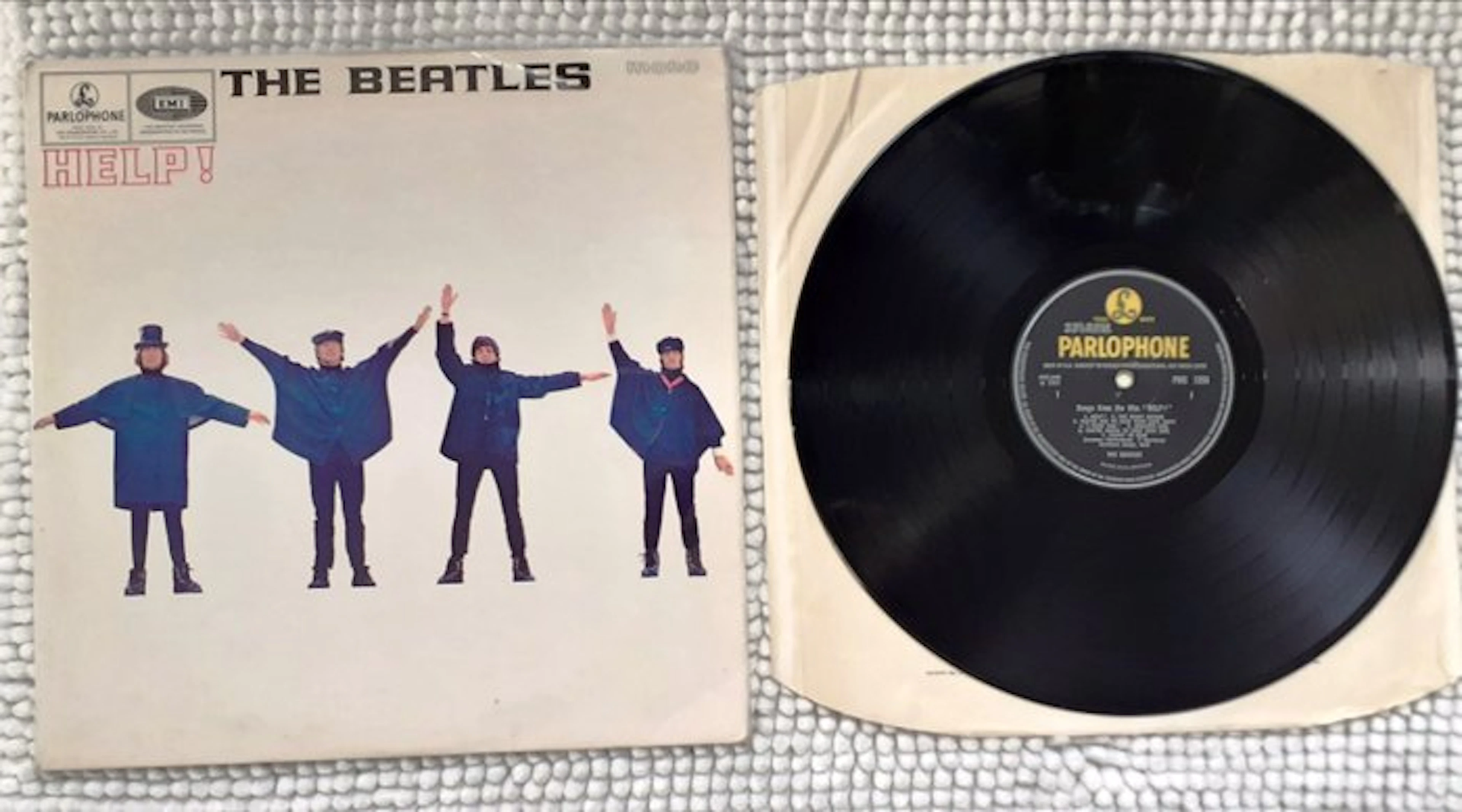 Beatles - The Beatles HELP LP PMC 1255 UK First Press...