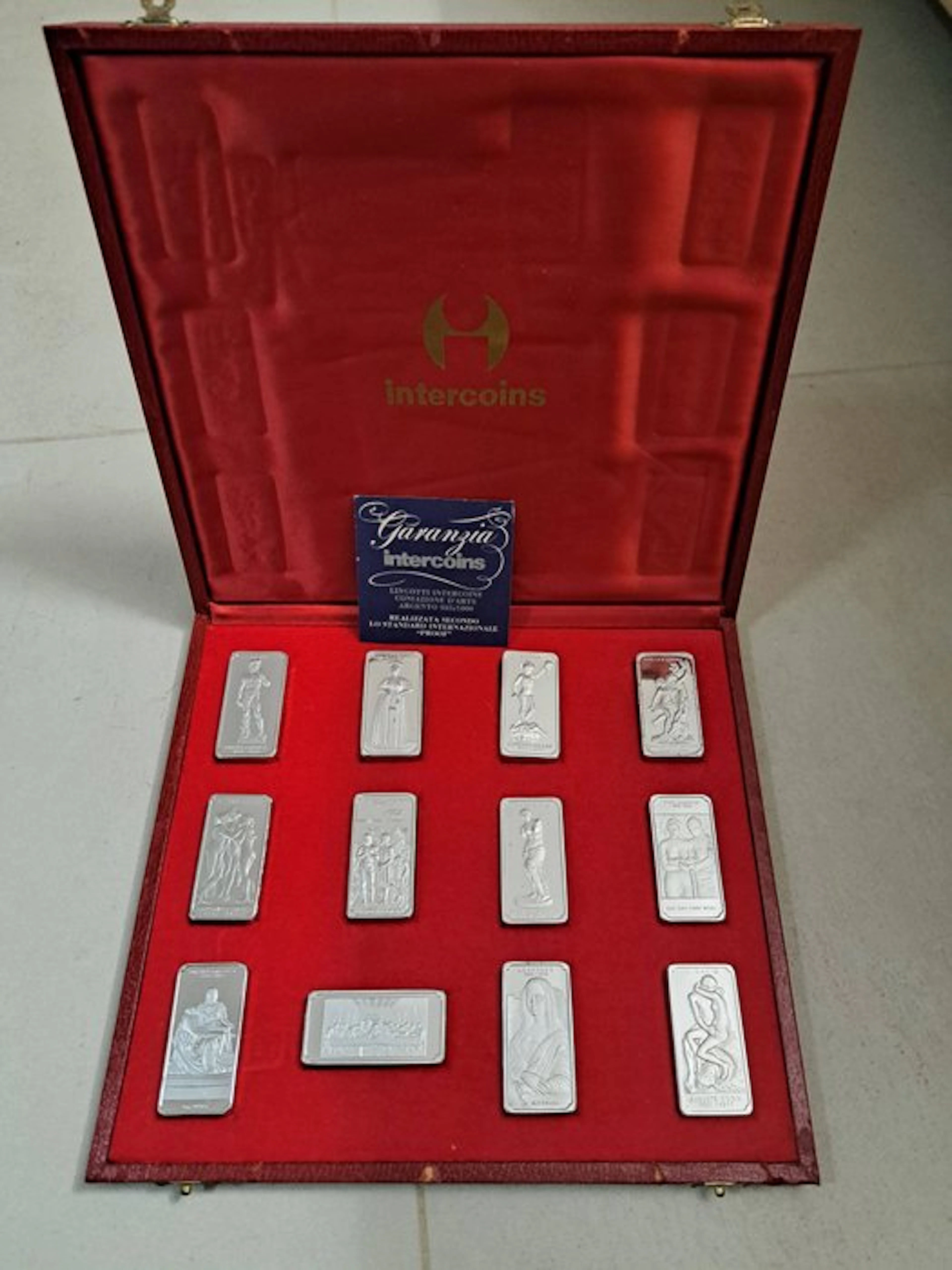 720 Grams - Silver .925 - Intercoins - With certificate