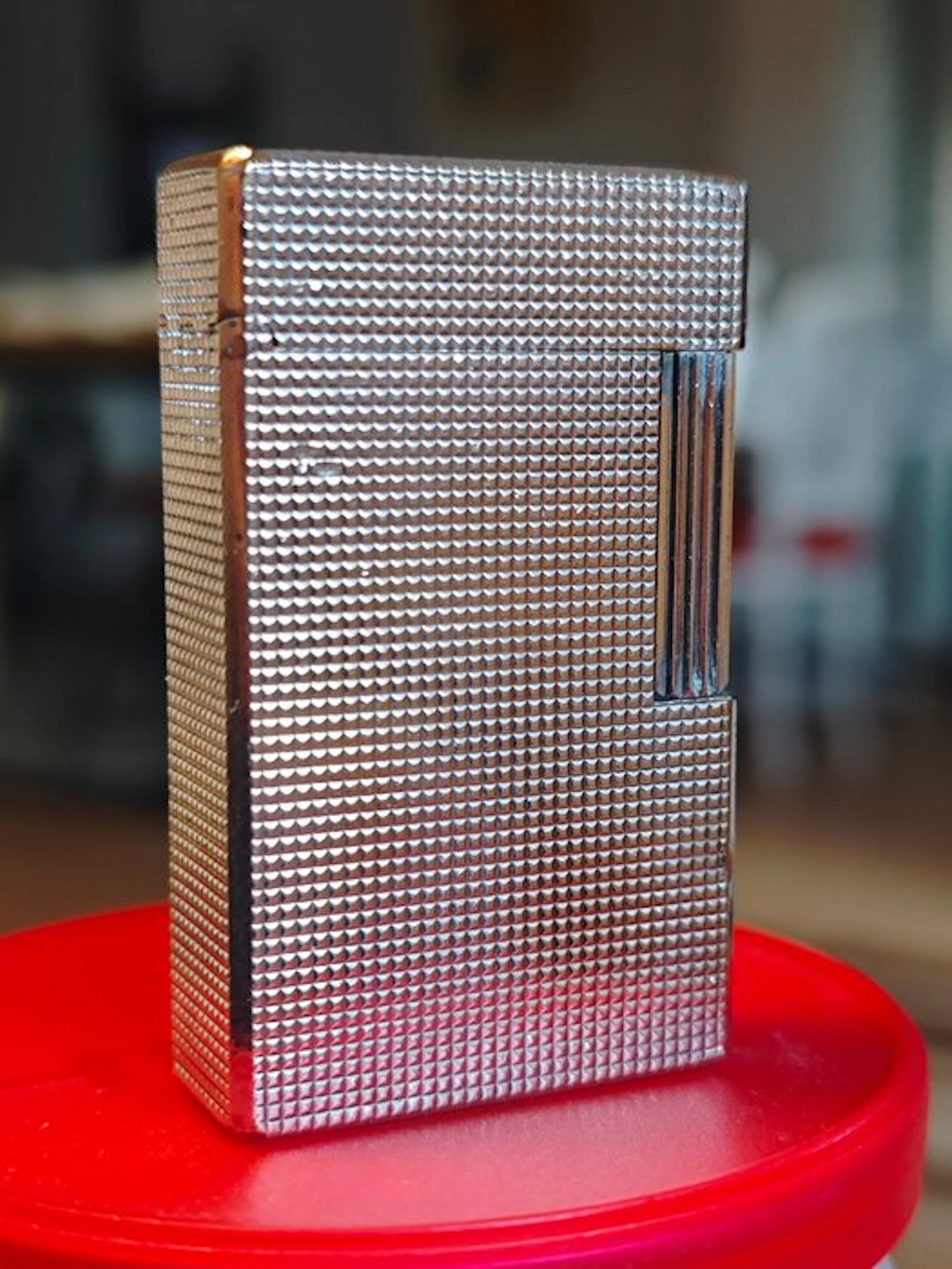 ligne 1 - silver plate - micro diamond - Lighter - Silverplate