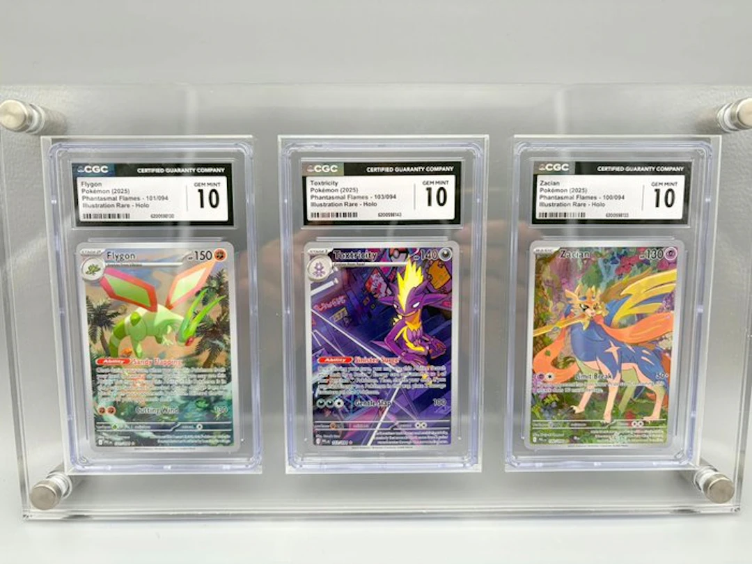 Pokémon - 3 Graded card - Flygon - Toxtricity - Zacian...
