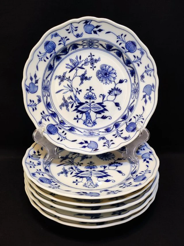 Meissen - Plate (6) - Ø 19,5 cm 6er Set antike...