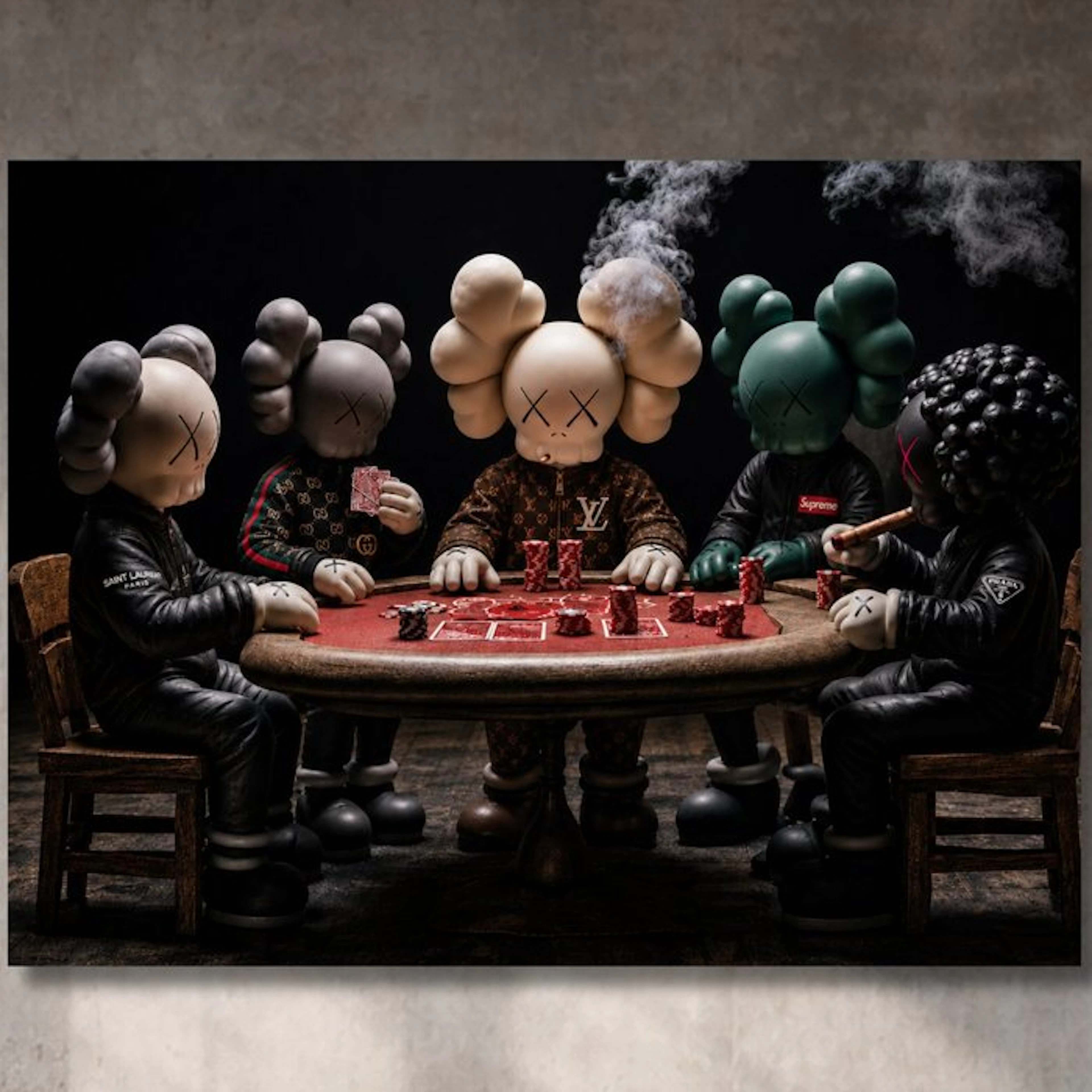 LEGO Merchandise - KAWS PLAYING POKER in LOUIS VUITTON