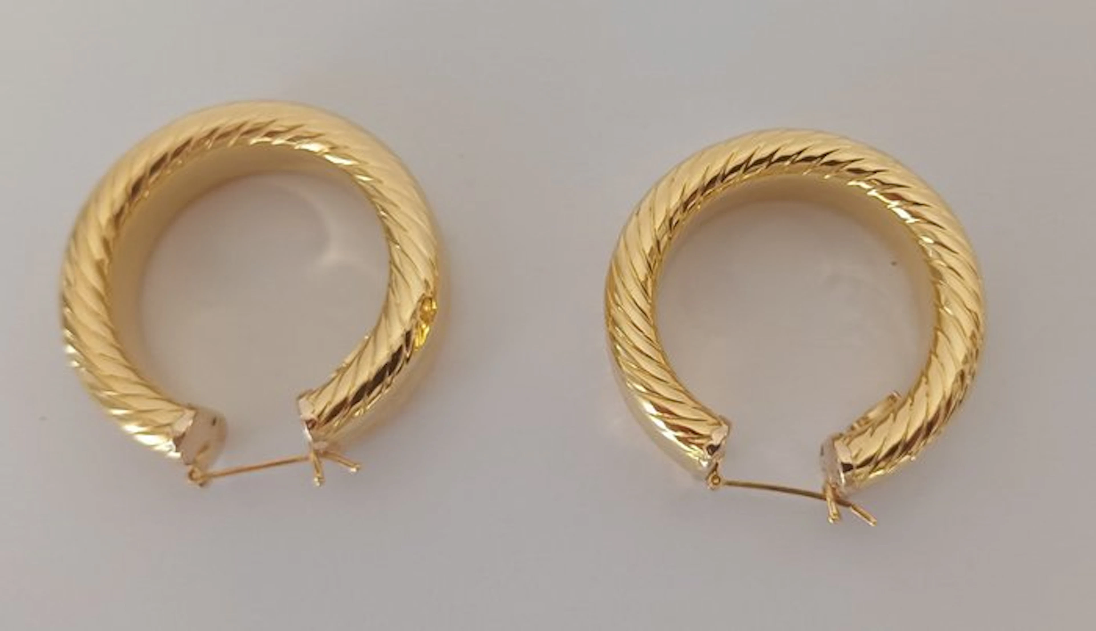 Hoop earrings - 18 kt. Yellow gold - Brand Anfora - Arezzo 601