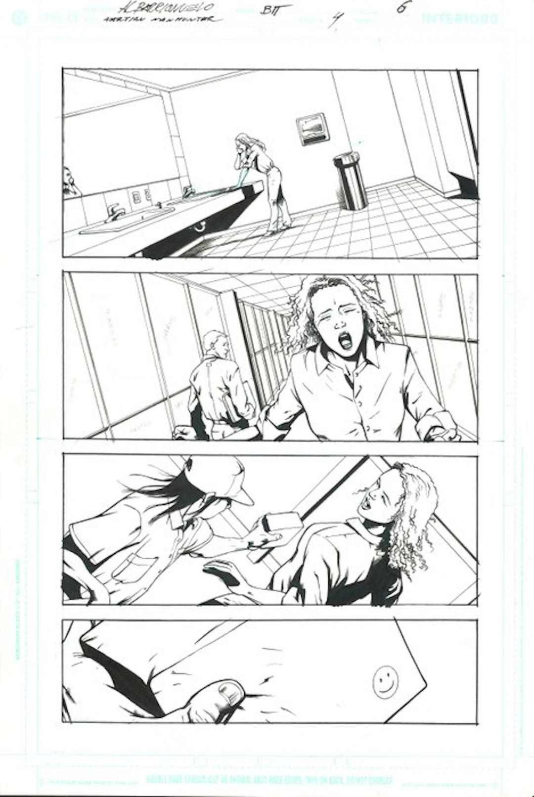 Al Barrionuevo & Bit - 1 Original page - Martian Manhunter