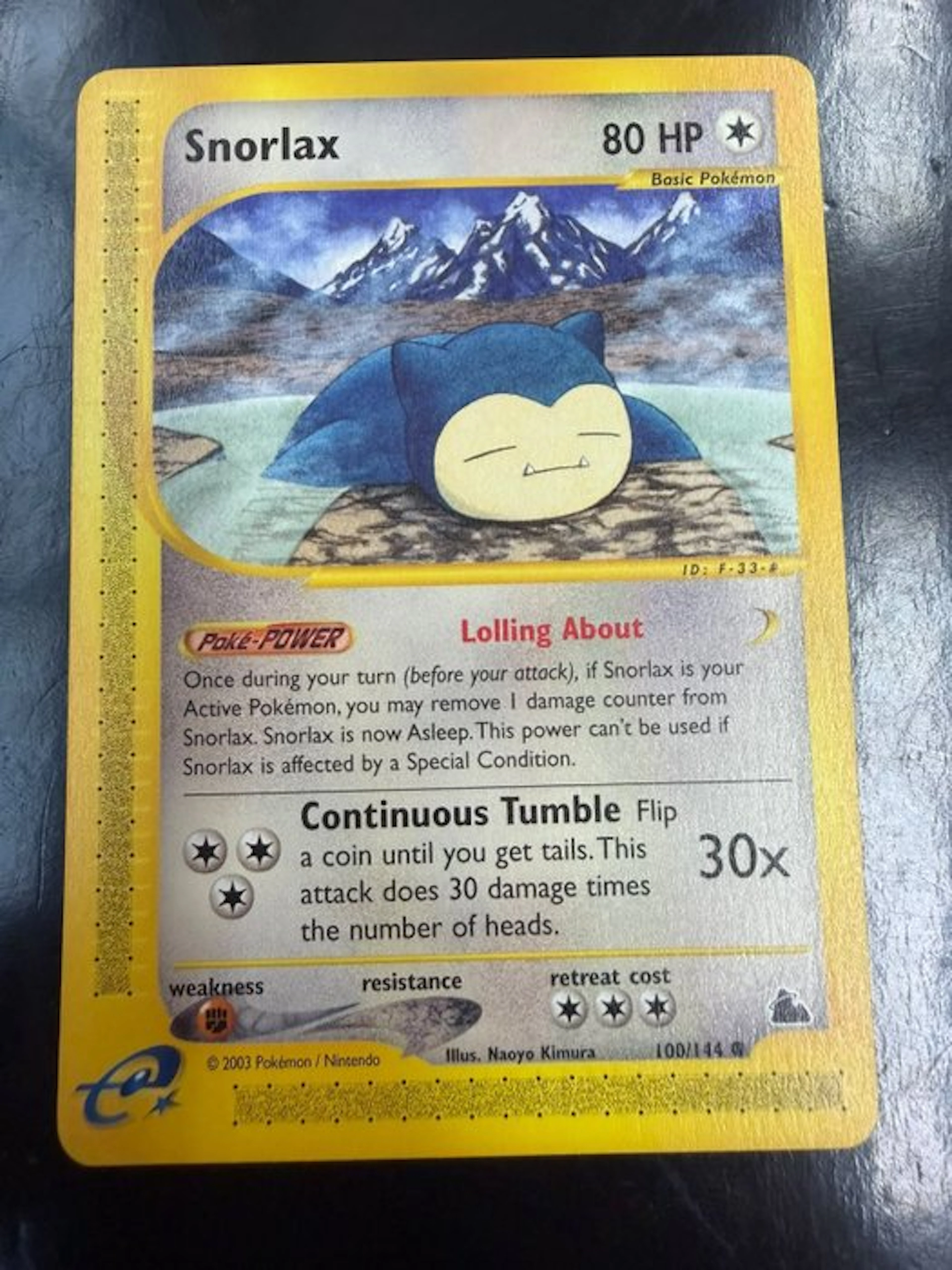 Pokémon - 1 Card - Snorlax - WOTC - Skyridge