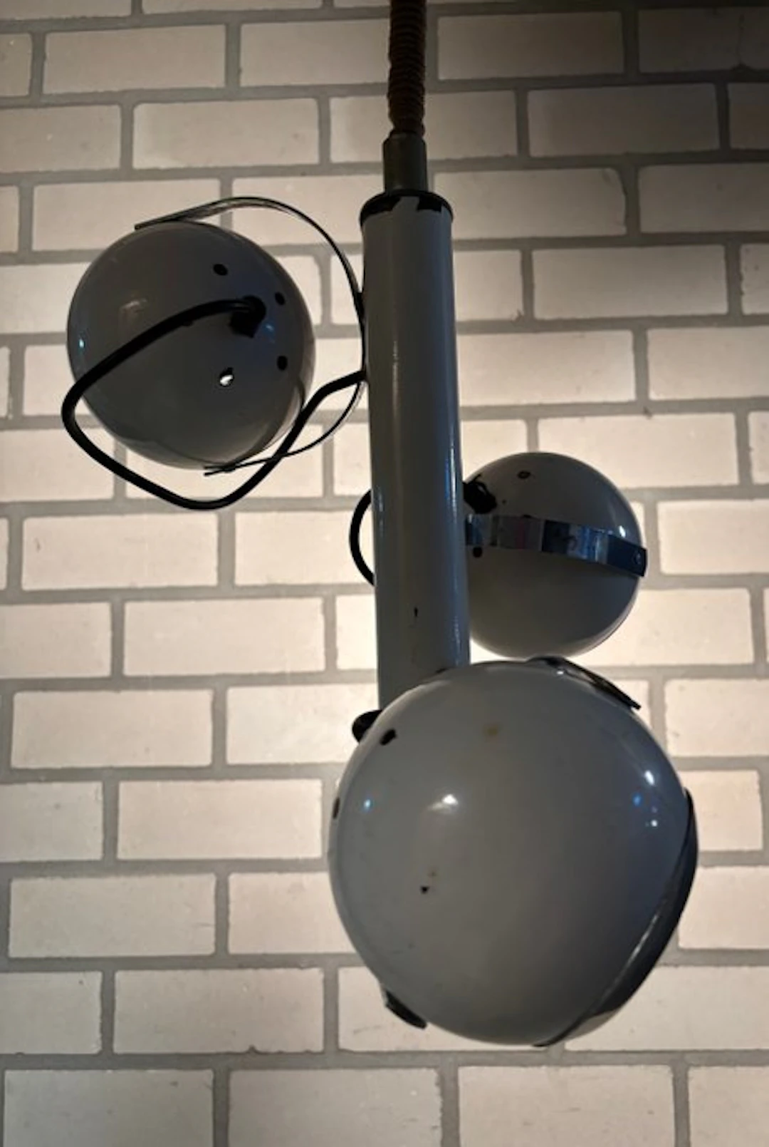 Pendant ceiling lamp - Eye Ball - Metal - Space Age 1970