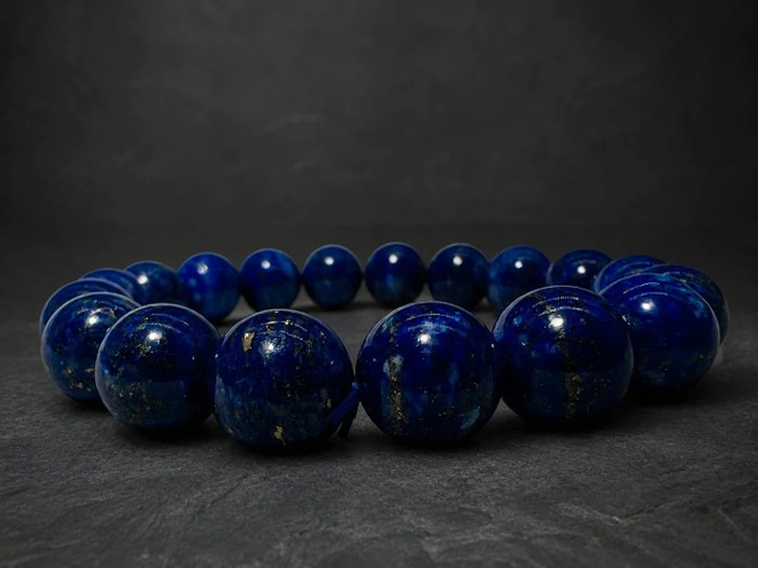 ***NO RESERVE*** Lapis lazuli - Power Bracelet - AAA...