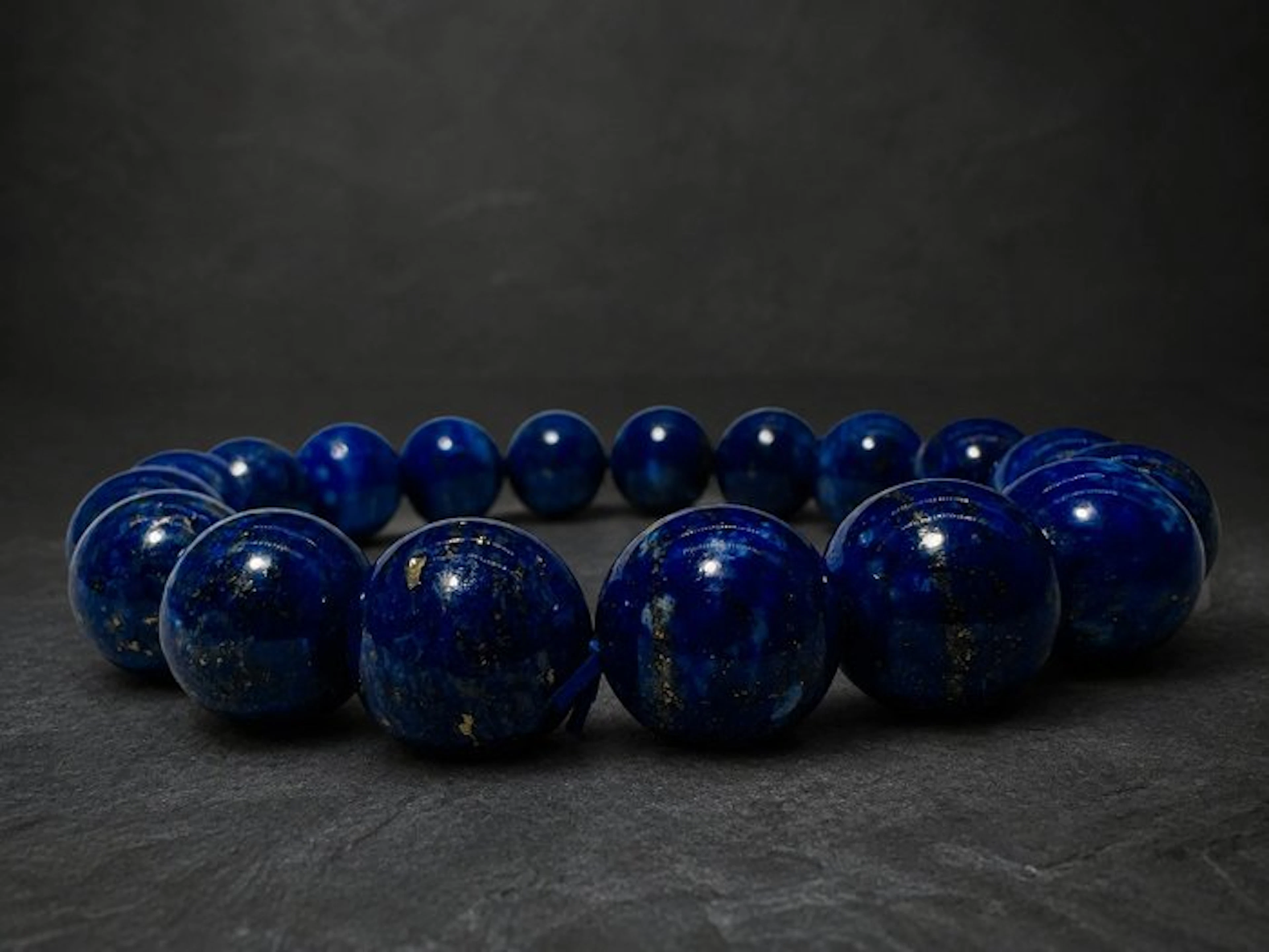 ***NO RESERVE*** Lapis lazuli - Power Bracelet - AAA...