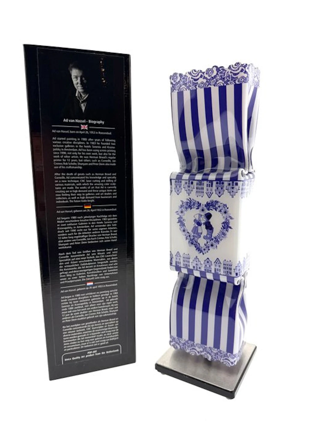 Ad van Hassel (1953) - Luxury Art Candy Toffee - Royal Delfts Blauw
