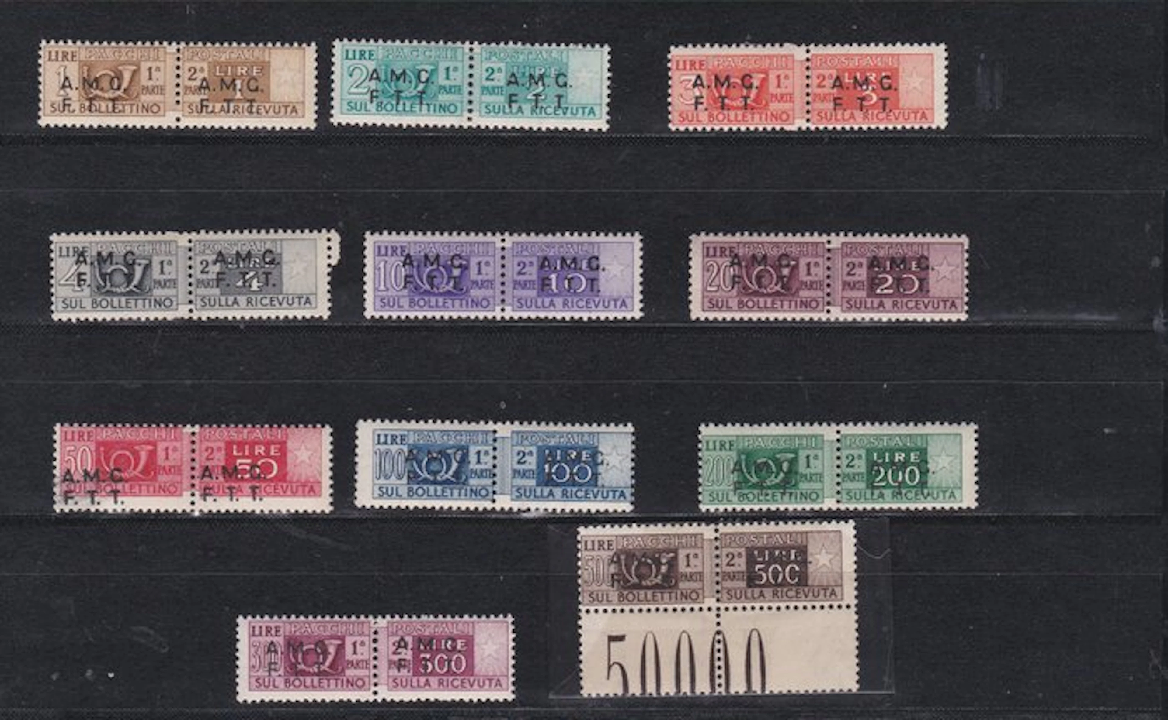 Triest - Zone A 1947/1948 - New MNH** - Sassone Pacchi n. 1/12