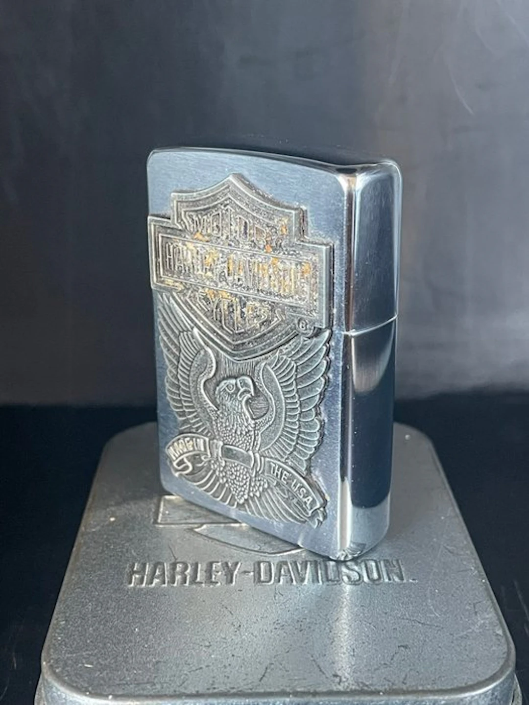 Zippo - ZIPPO MOTOR HARLEY DAVIDSON - relief et gravé...