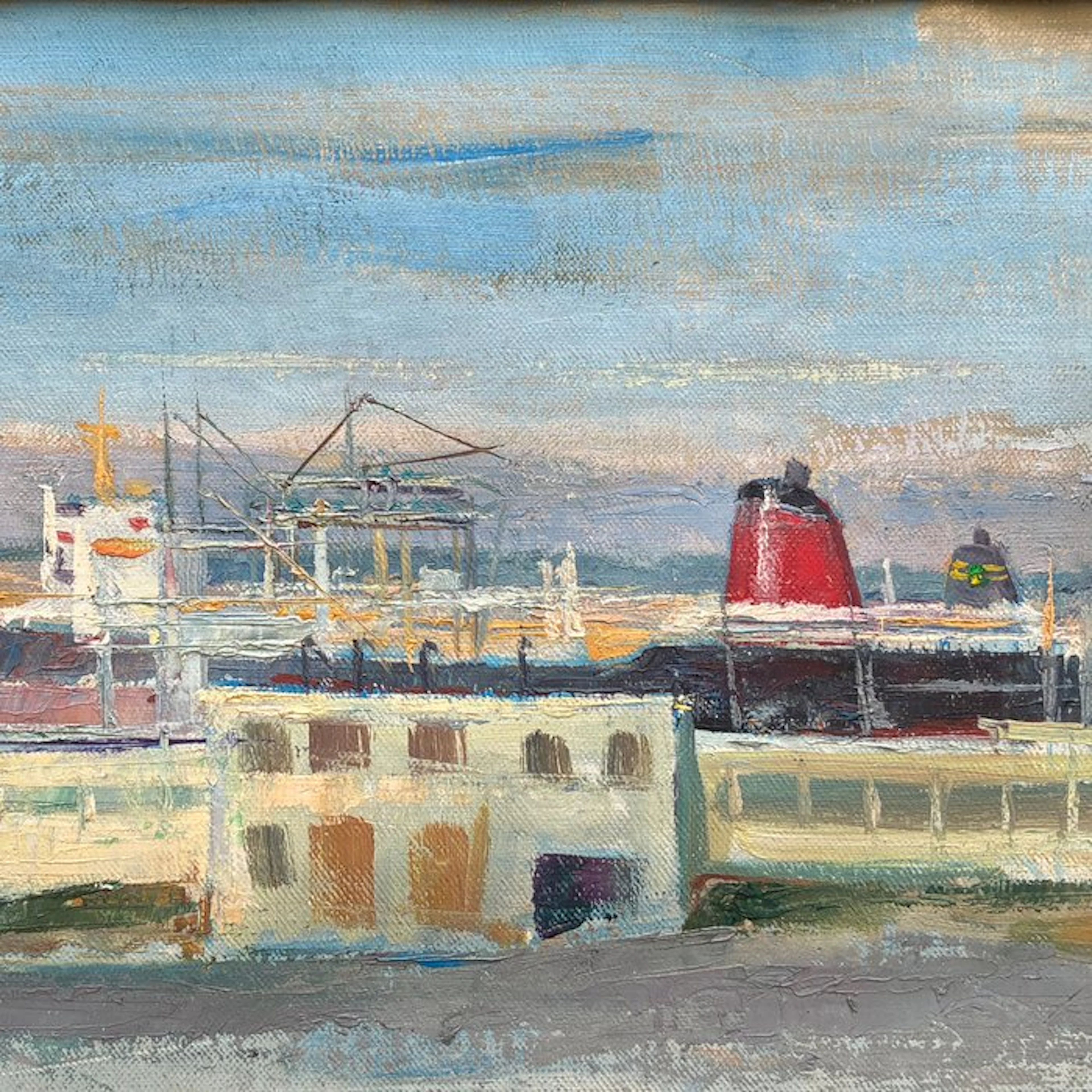 Augustin Mémin (1910 - 1981) - Marine - Port de Lavera...