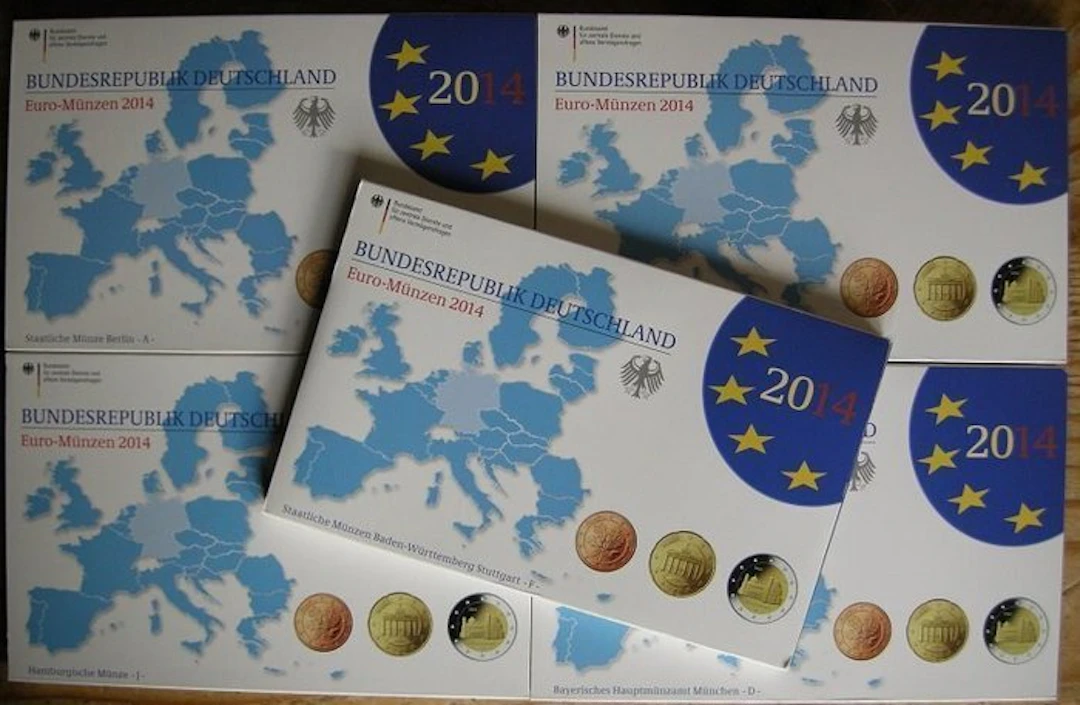 Germany. Proof Set 2014 "A,D,F,G,J" (incl