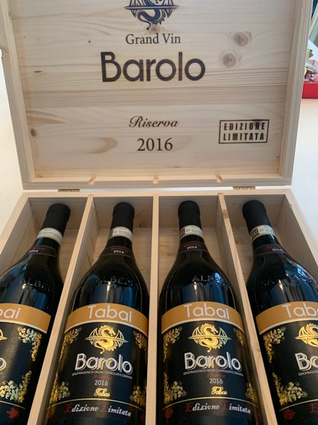2016 Tabai - Edizione Limitata - Barolo Riserva - 4 Bottles (0.75L)
