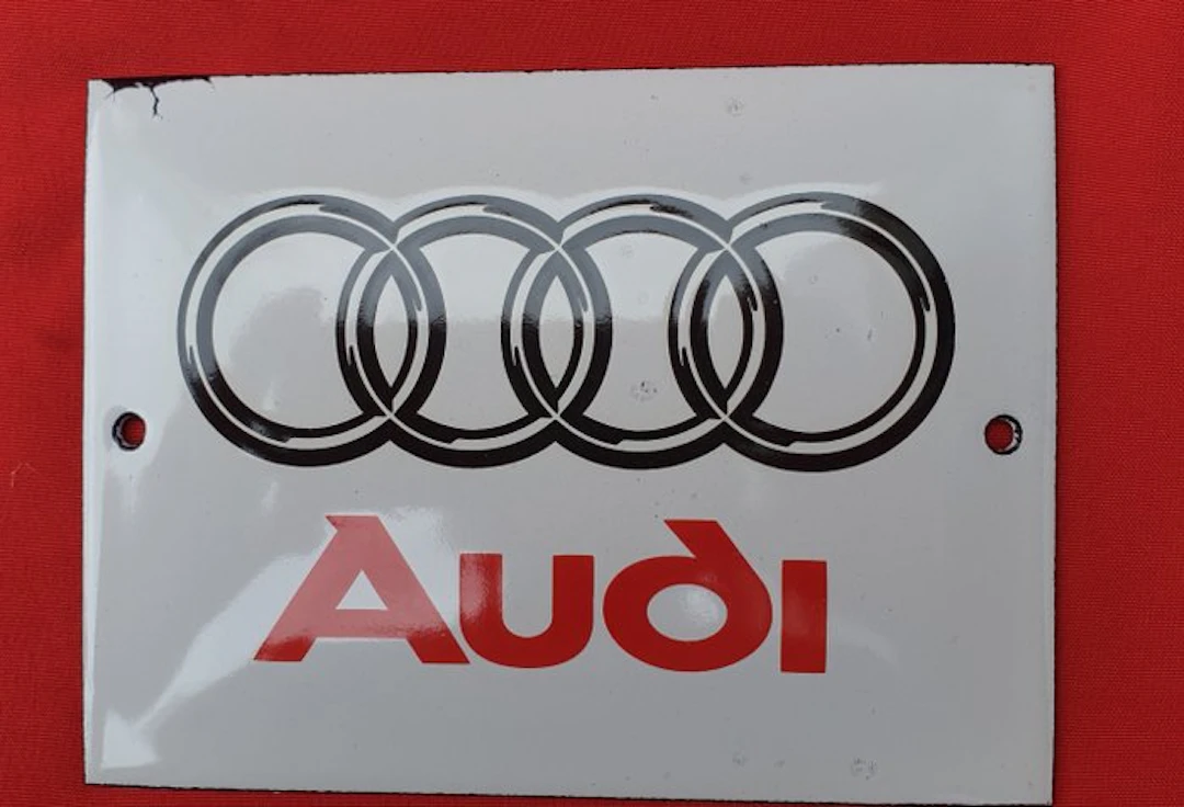 Aus Sammlung - Audi - Enamel sign - Enamel, Metal